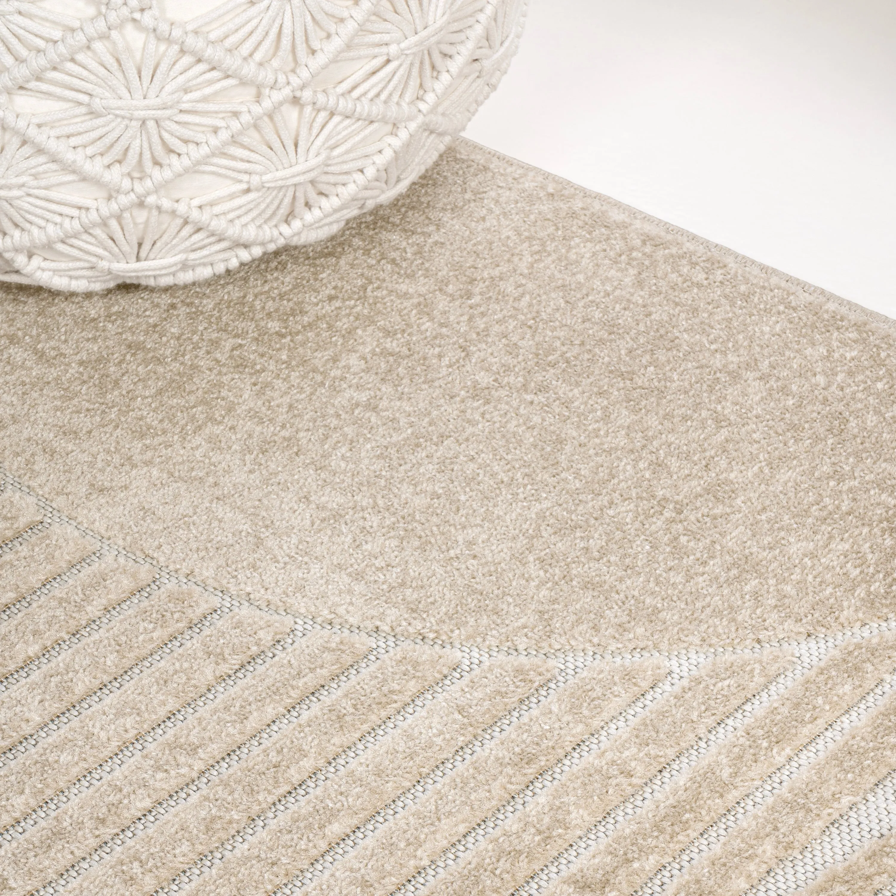 JONATHAN Y Dila Geometric Arch Scandi Striped Ivory/Cream Area Rug