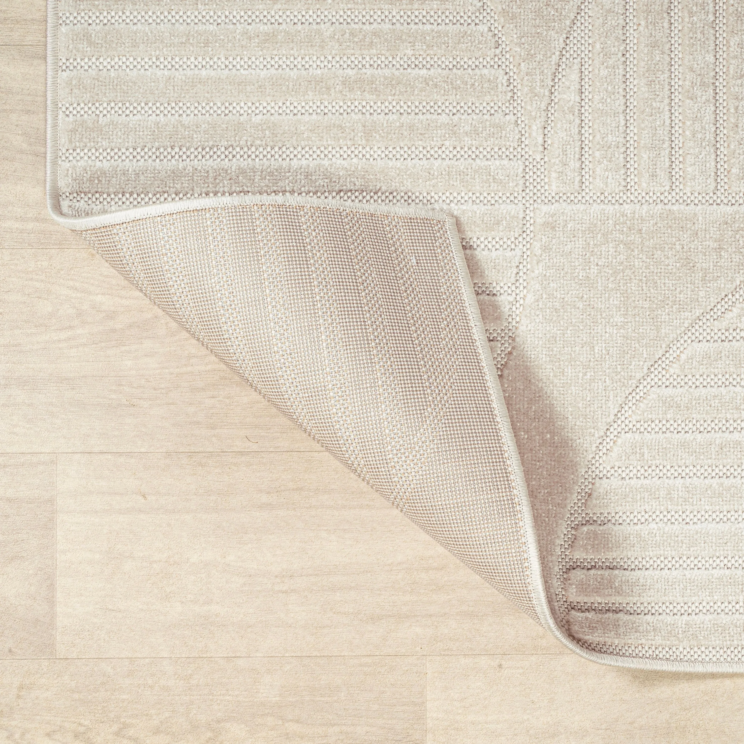 JONATHAN Y Dila Geometric Arch Scandi Striped Ivory/Cream Area Rug