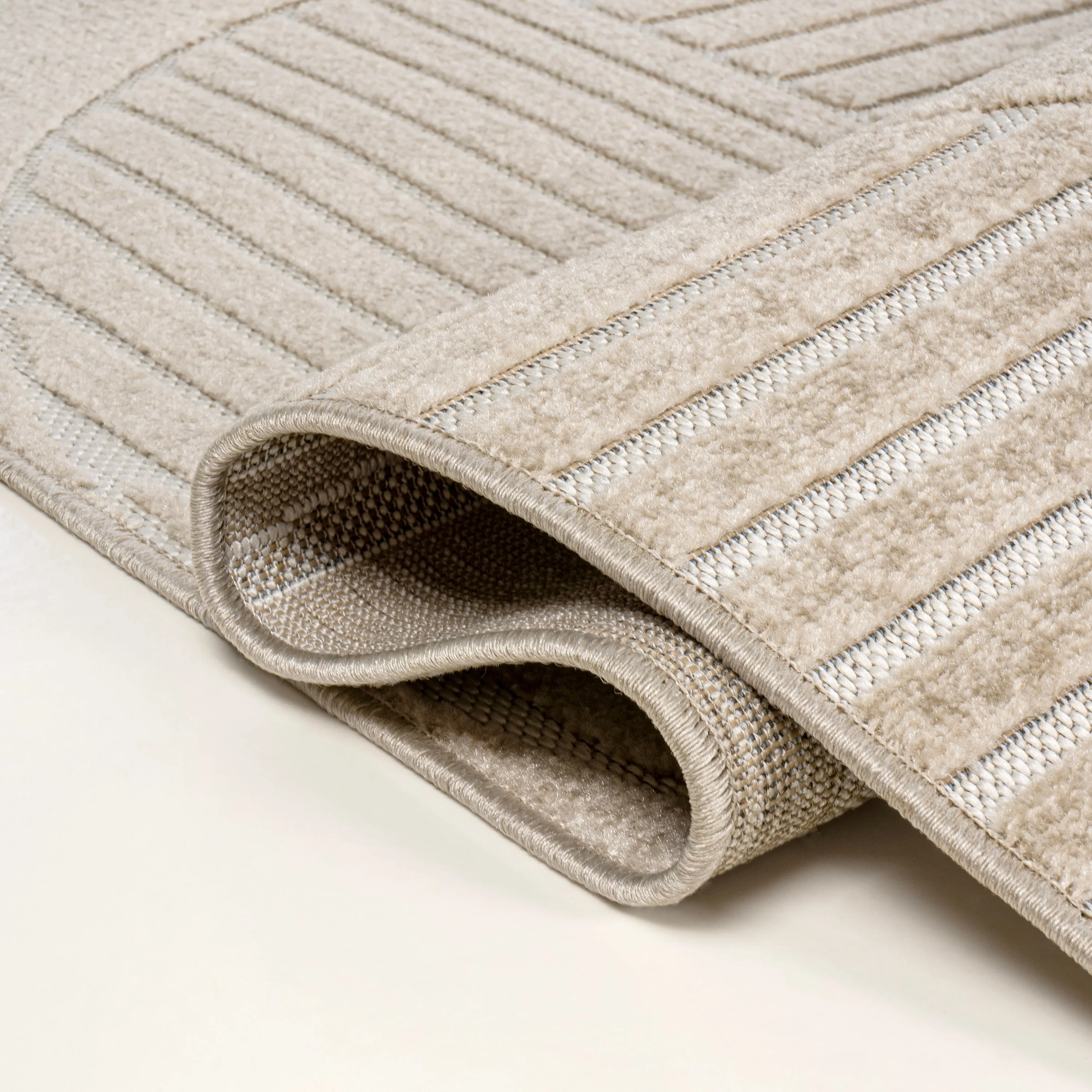 JONATHAN Y Dila Geometric Arch Scandi Striped Ivory/Cream Area Rug