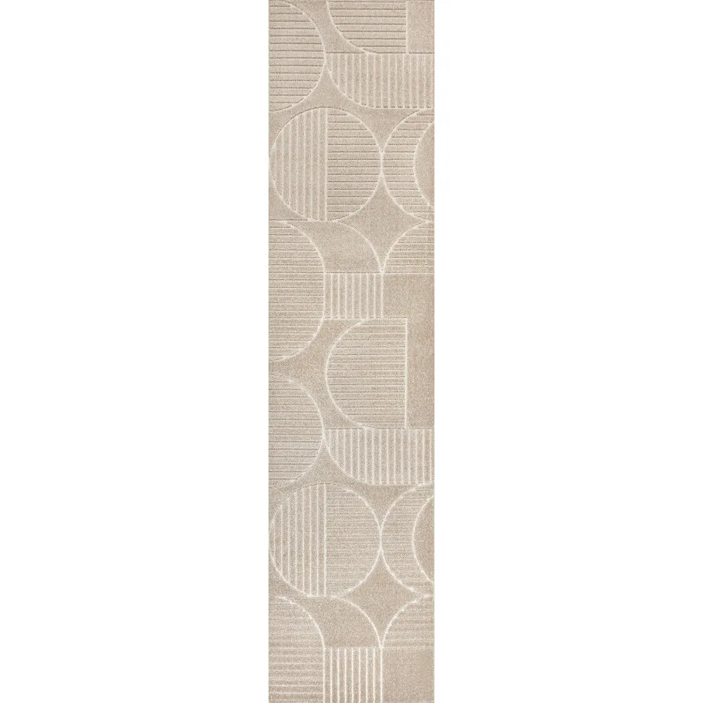 JONATHAN Y Dila Geometric Arch Scandi Striped Ivory/Cream Area Rug