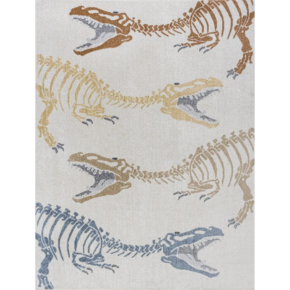 JONATHAN Y Duenas T-Rex Modern Kids Machine-Washable Area Rug