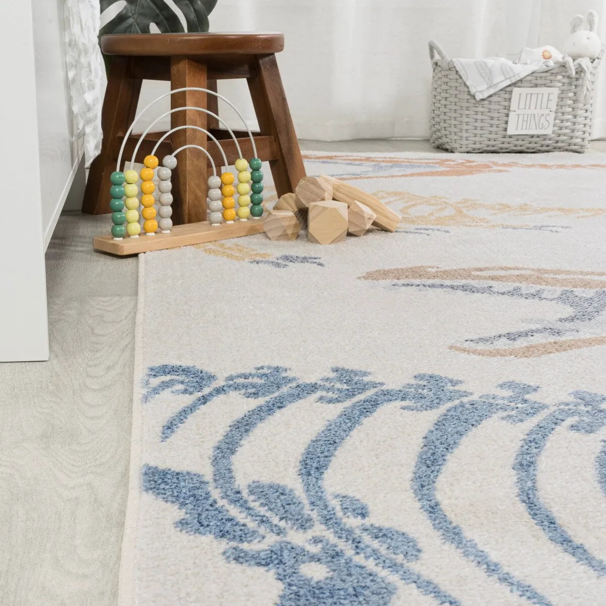 JONATHAN Y Duenas T-Rex Modern Kids Machine-Washable Area Rug