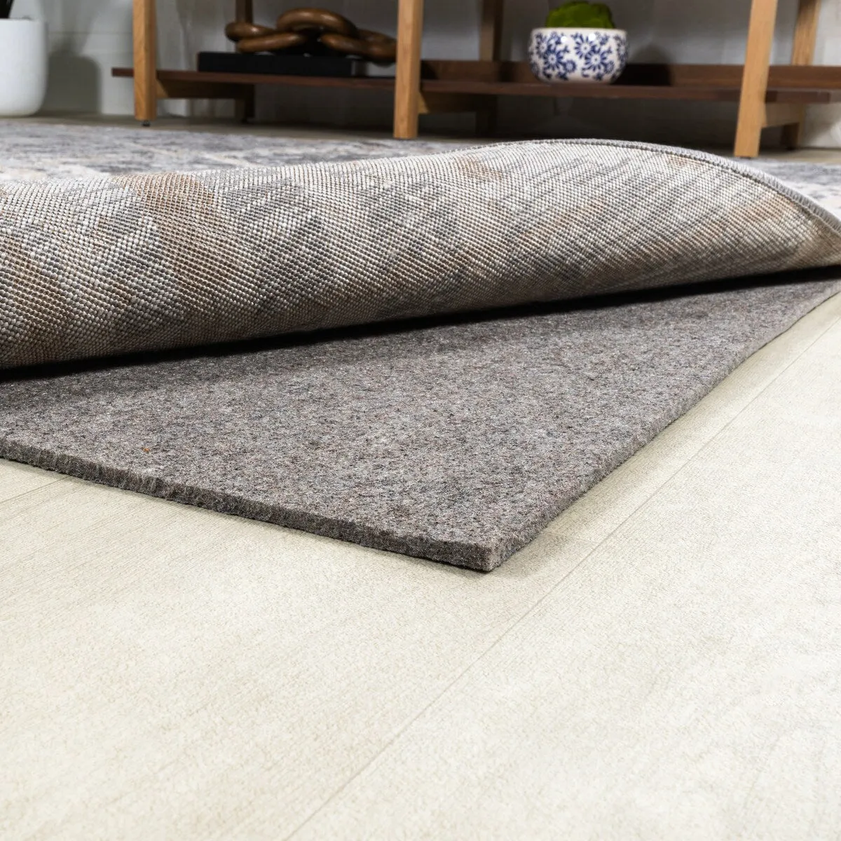 JONATHAN Y Duo-Lock Rug Pad Gray/Brown Pad