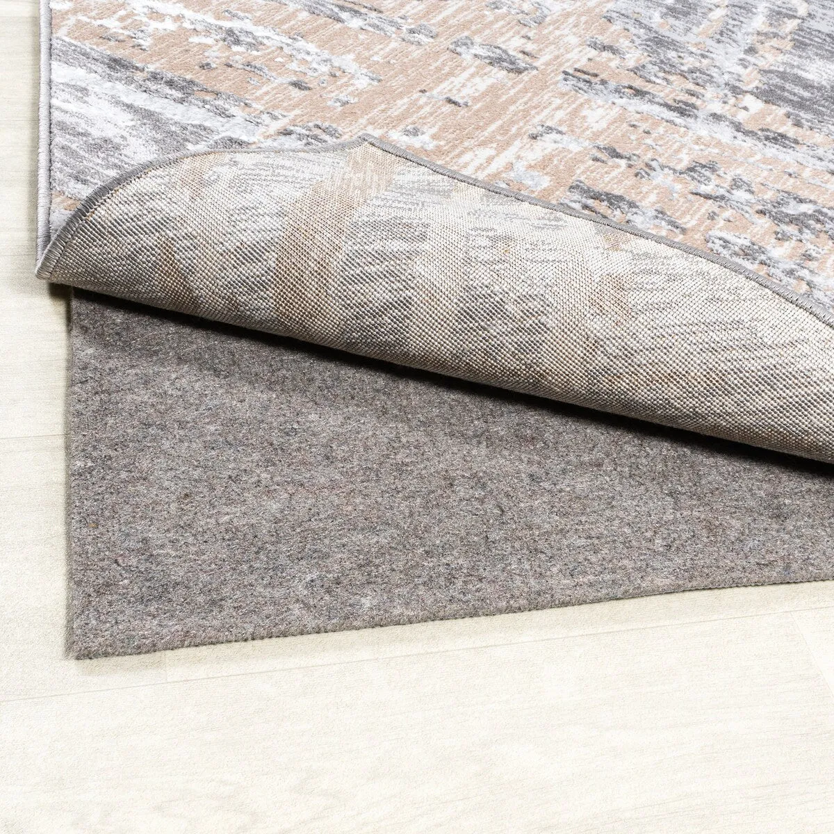 JONATHAN Y Duo-Lock Rug Pad Gray/Brown Pad
