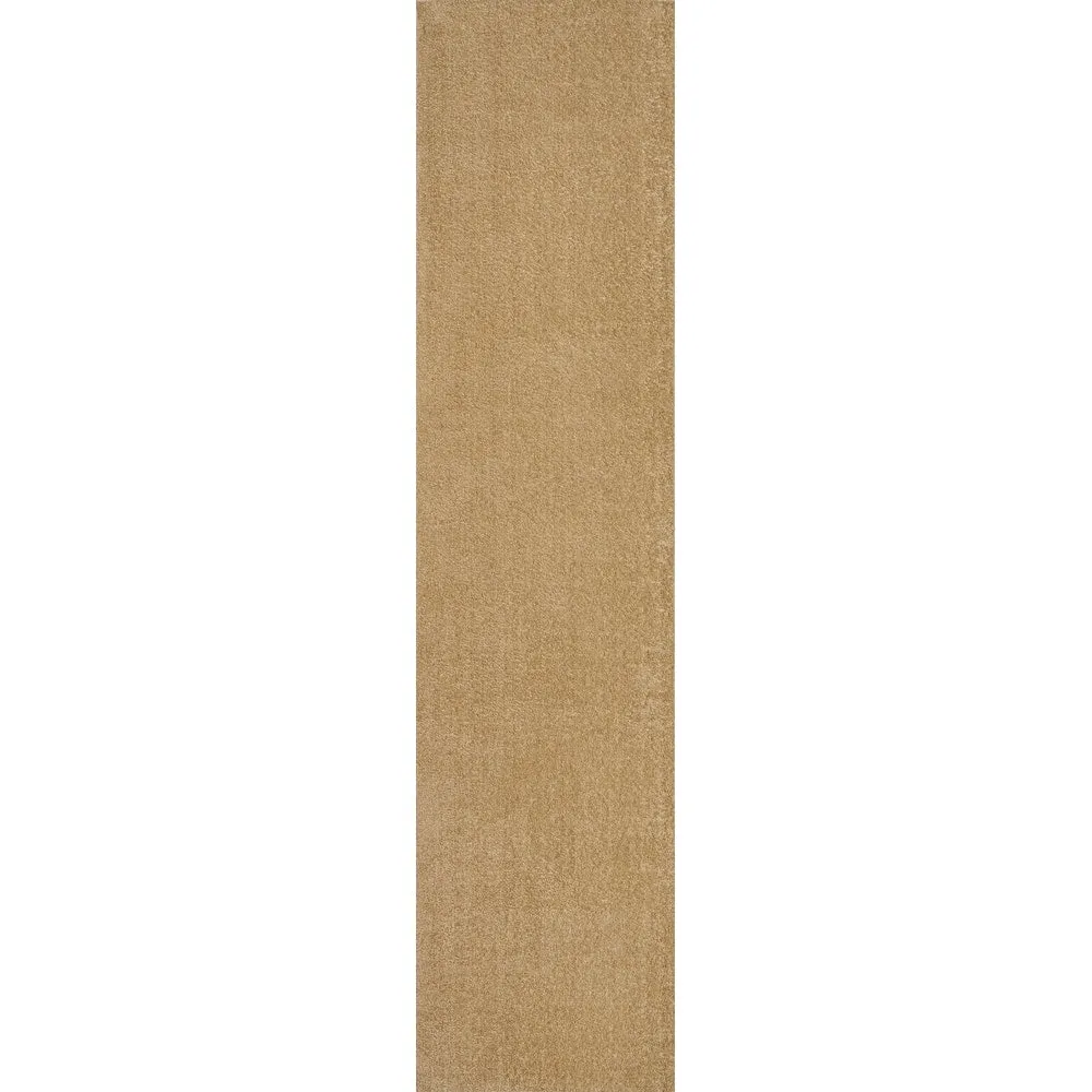 JONATHAN Y Fawning Classic Solid Low-Pile Machine-Washable Terra Area Rug