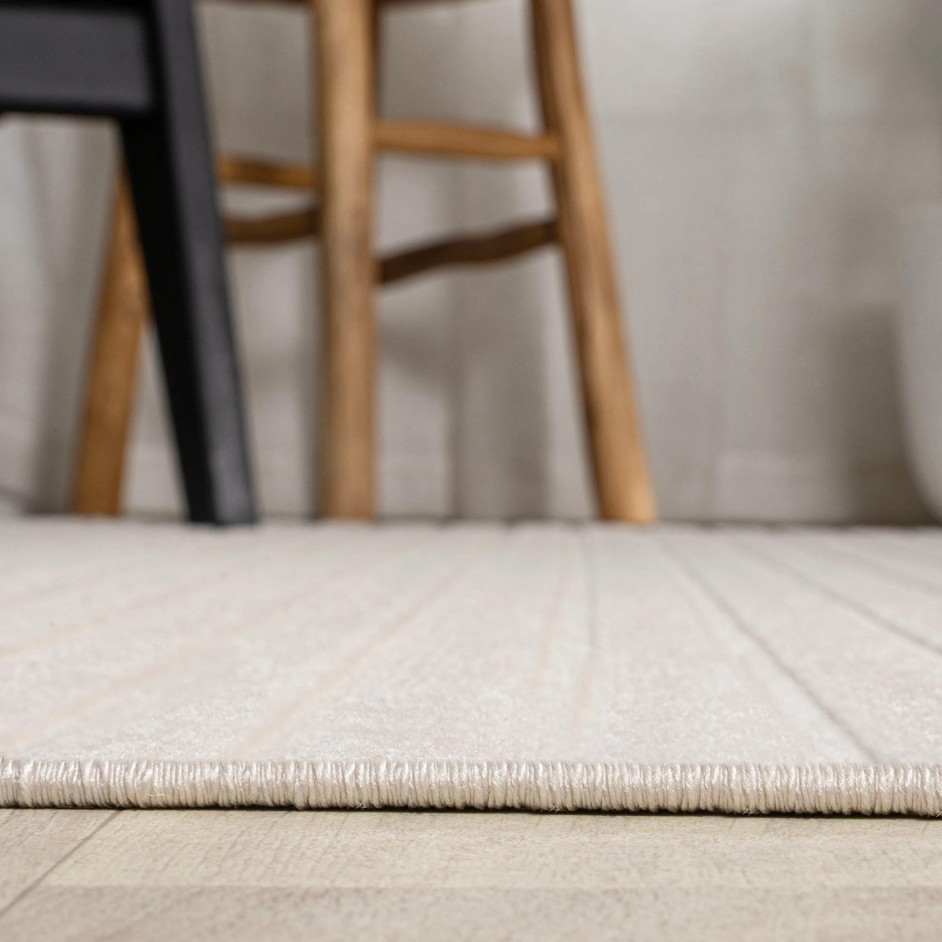 JONATHAN Y Maribo Minimalist Scandi Striped Navy/ivory Area Rug