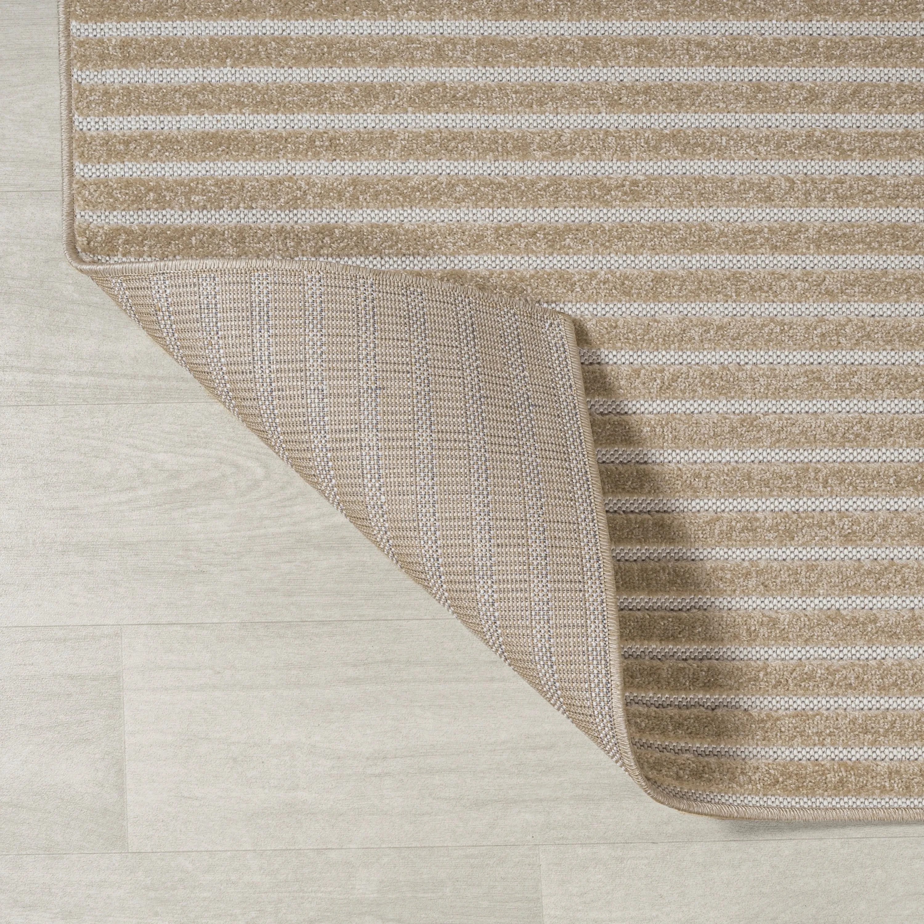 JONATHAN Y Maribo Minimalist Scandi Striped Navy/ivory Area Rug