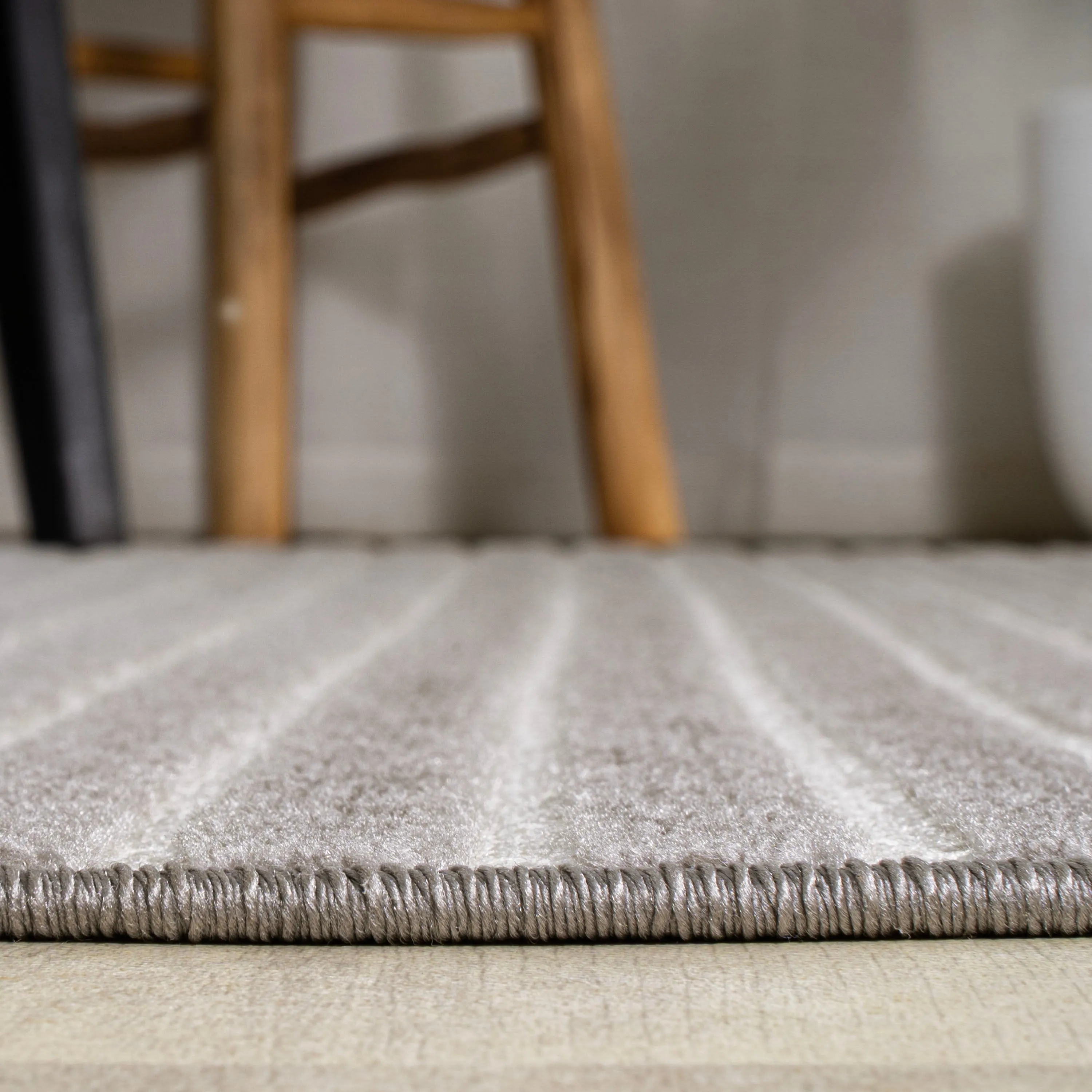 JONATHAN Y Maribo Minimalist Scandi Striped Navy/ivory Area Rug