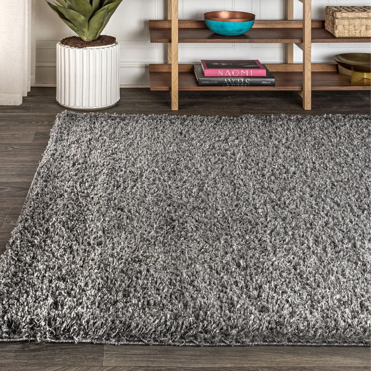 JONATHAN Y Modern Shag Plush Area Rug
