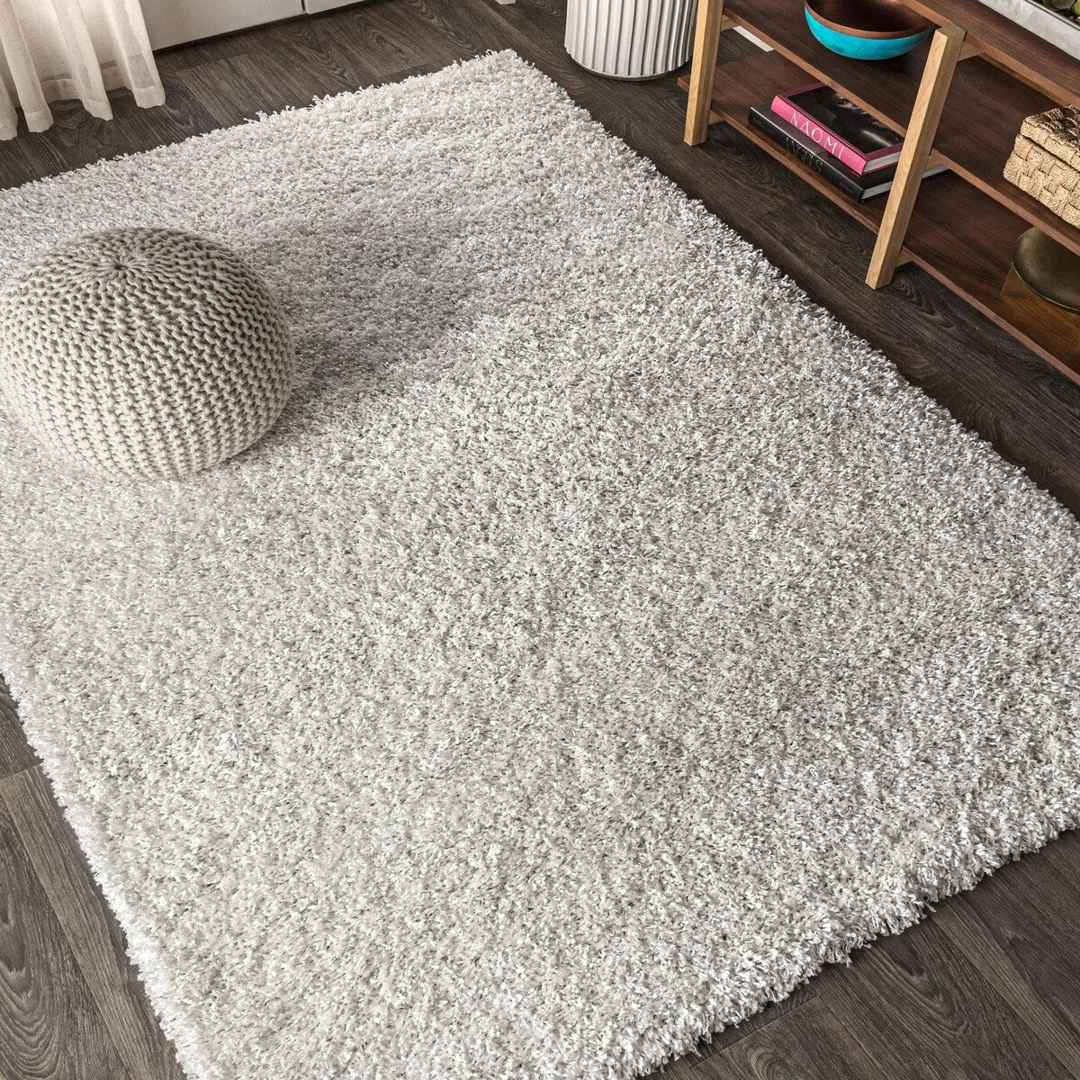 JONATHAN Y Modern Shag Plush Area Rug