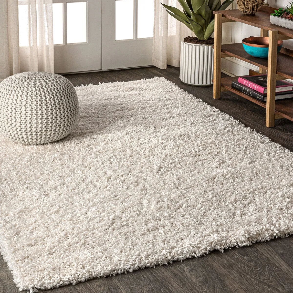 JONATHAN Y Modern Shag Plush Area Rug