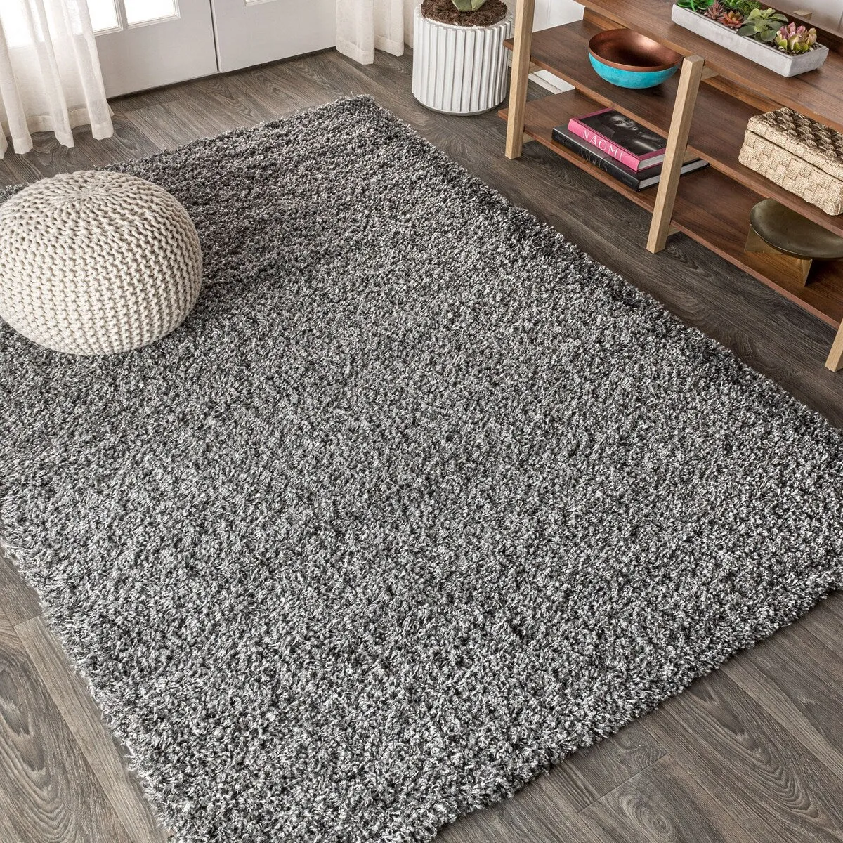 JONATHAN Y Modern Shag Plush Area Rug