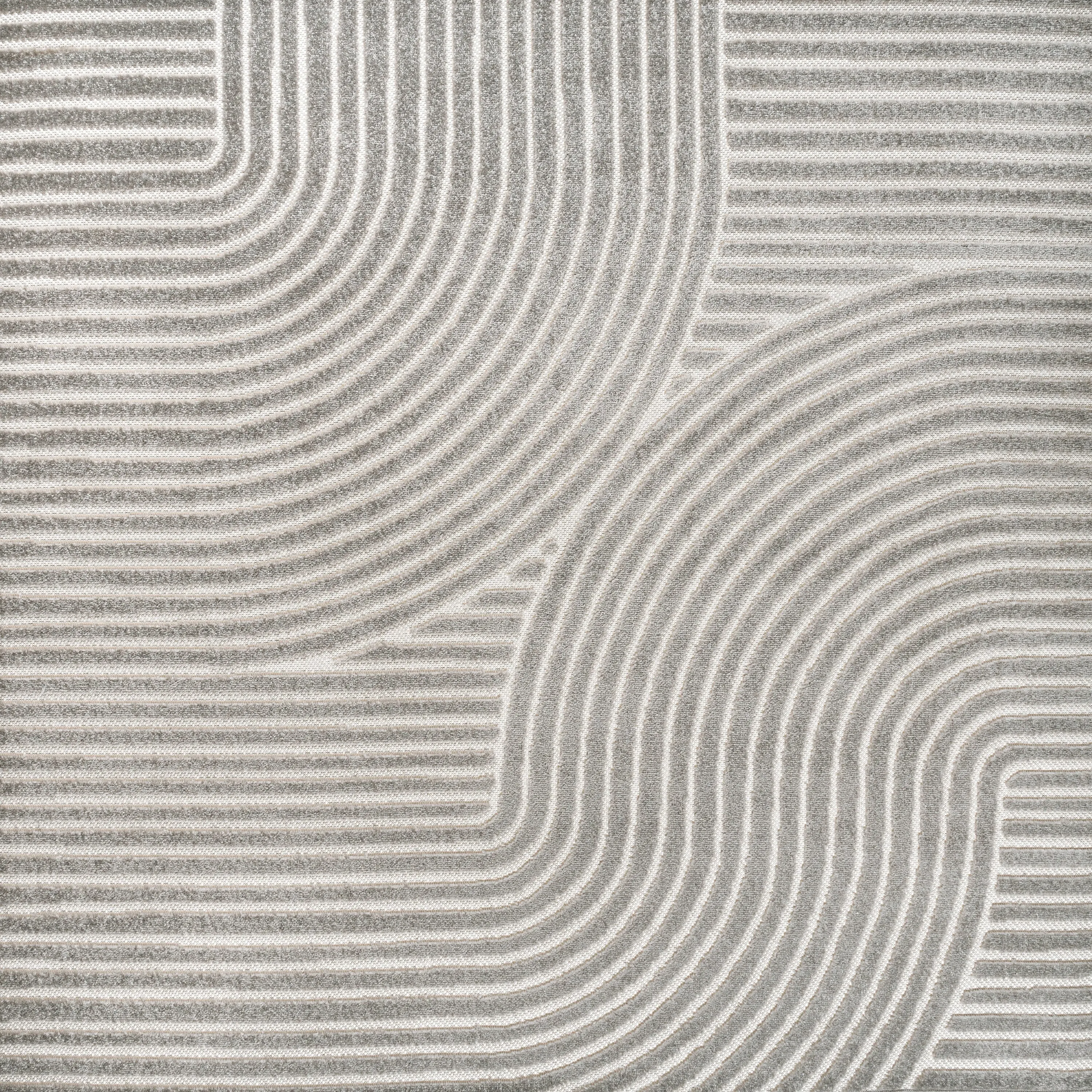 JONATHAN Y Odense Minimalist Curve Geometric Gray/Ivory Area Rug