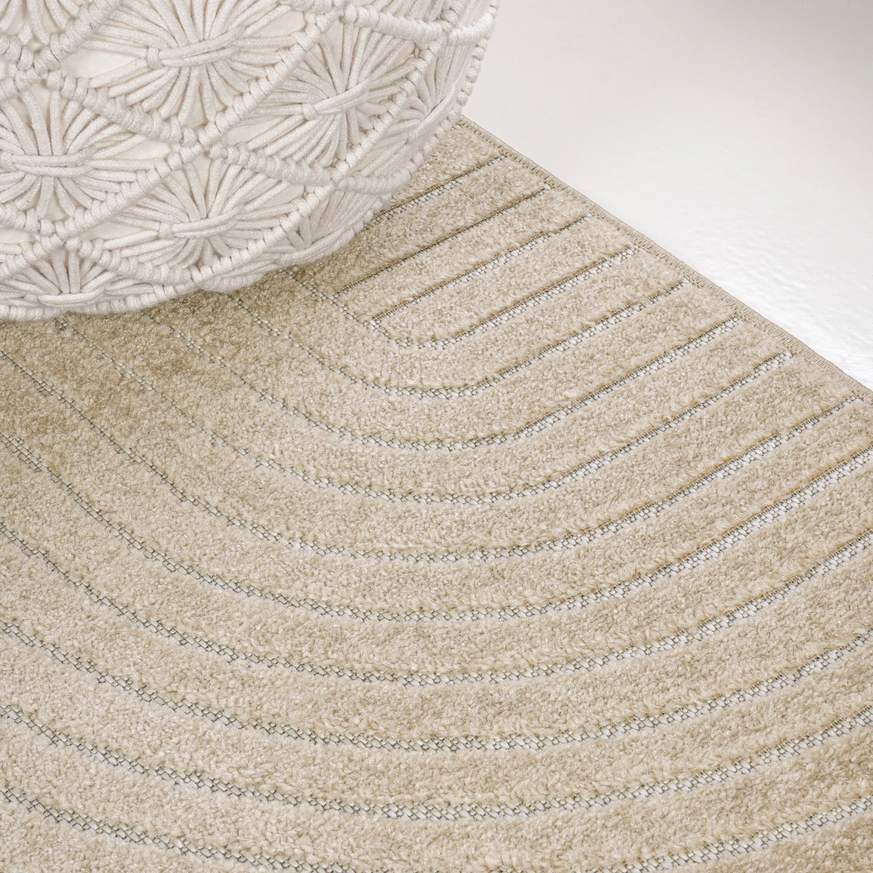 JONATHAN Y Odense Minimalist Curve Geometric Gray/Ivory Area Rug