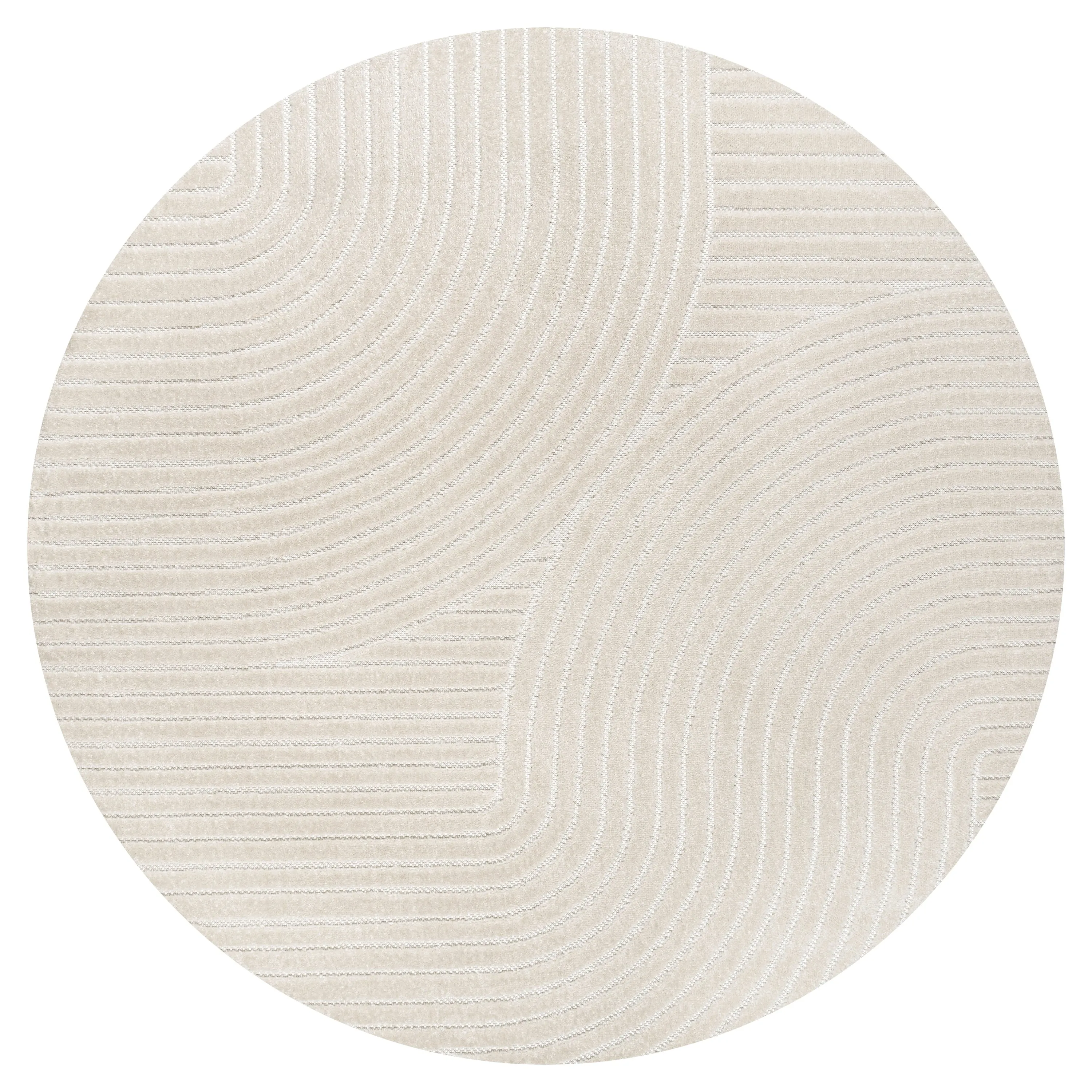 JONATHAN Y Odense Minimalist Curve Geometric Gray/Ivory Area Rug