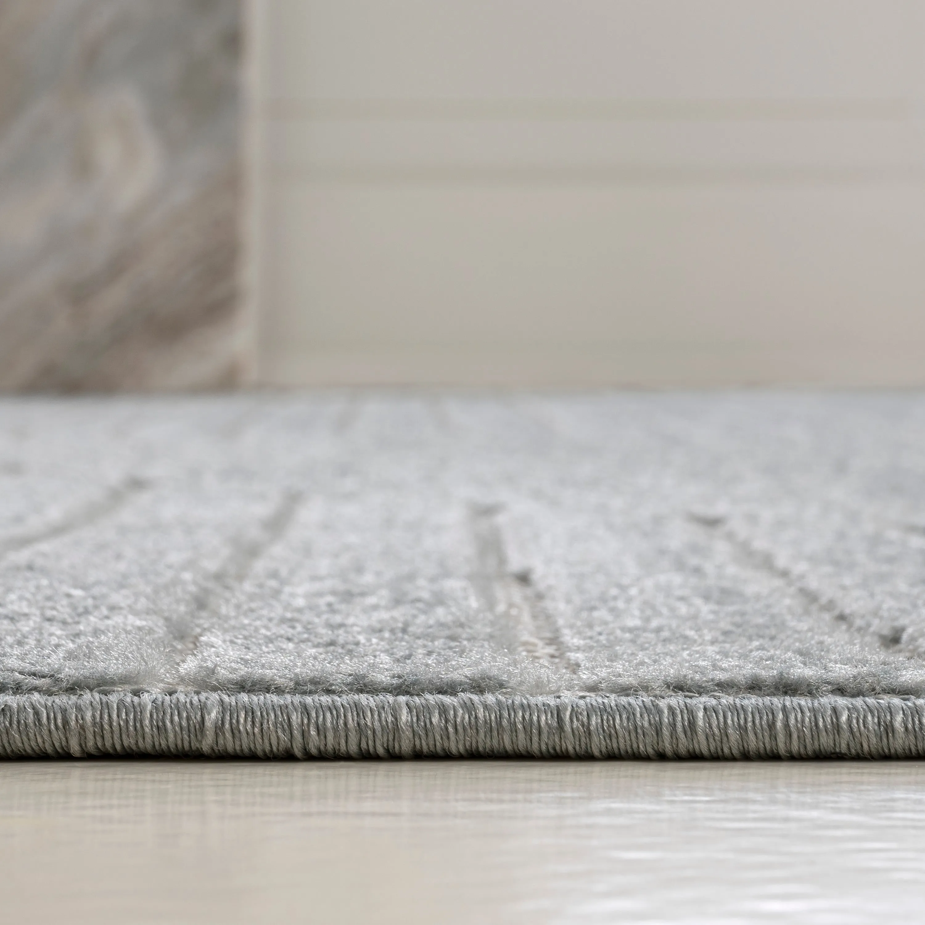 JONATHAN Y Odense Minimalist Curve Geometric Gray/Ivory Area Rug
