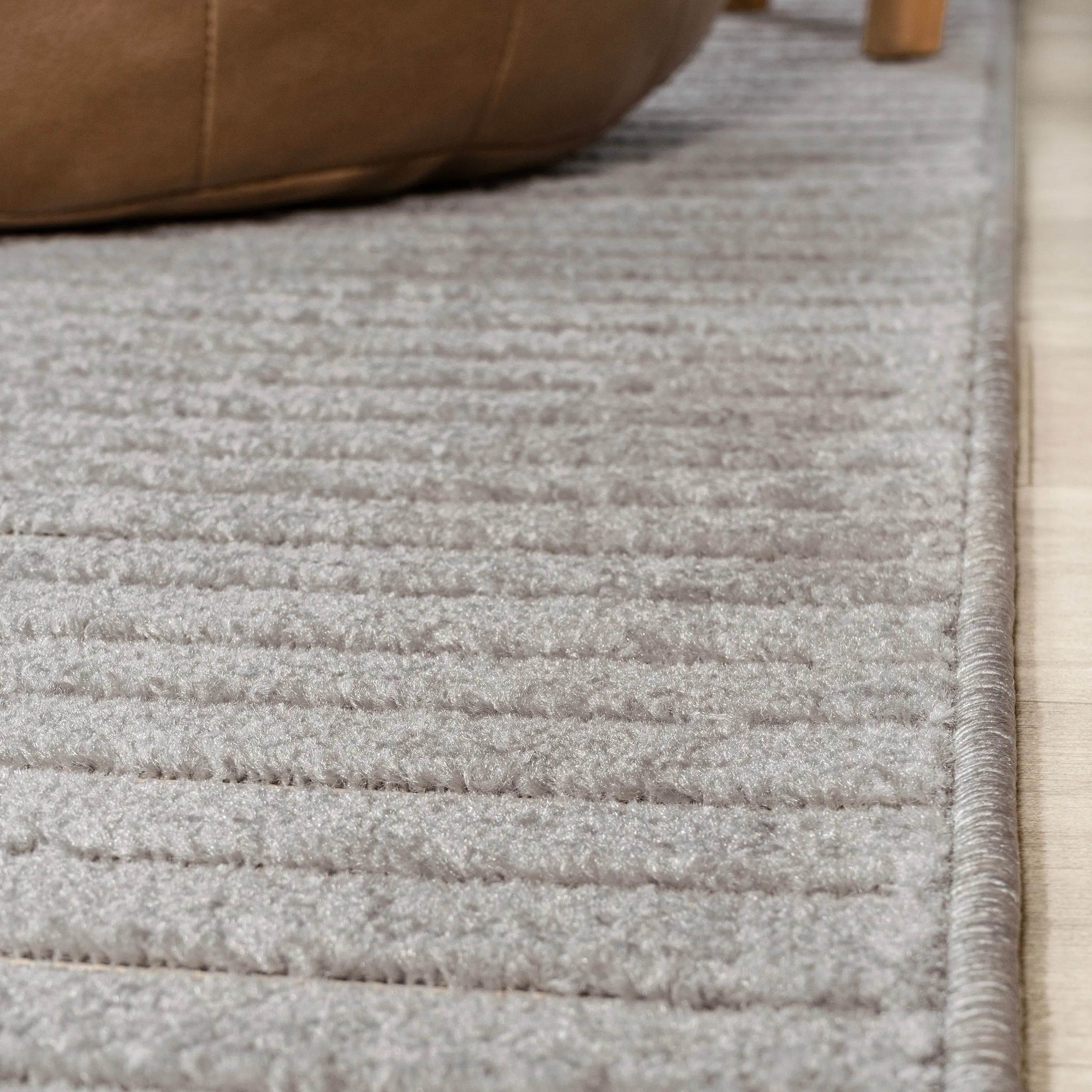 JONATHAN Y Odense Minimalist Curve Geometric Gray/Ivory Area Rug