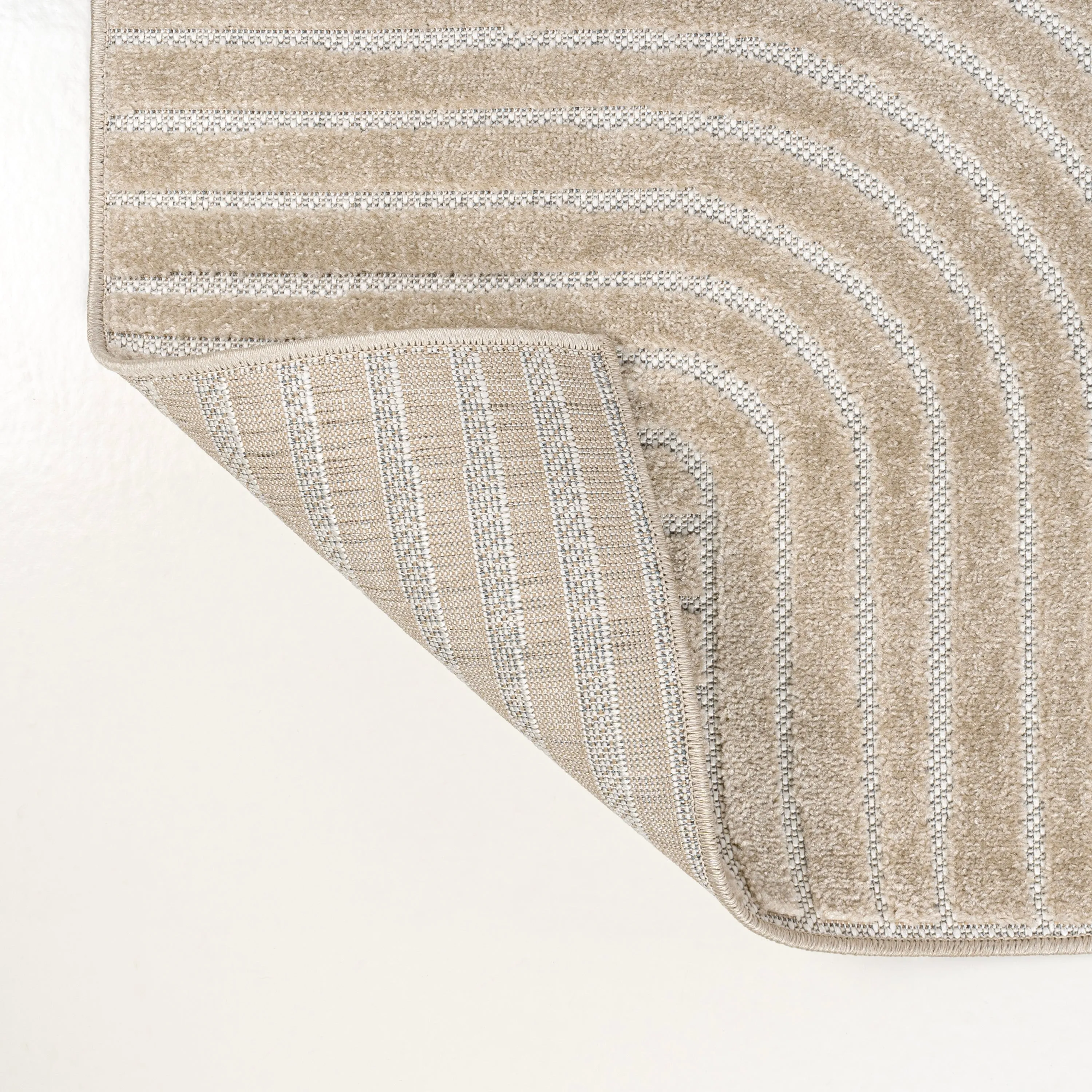 JONATHAN Y Odense Minimalist Curve Geometric Gray/Ivory Area Rug