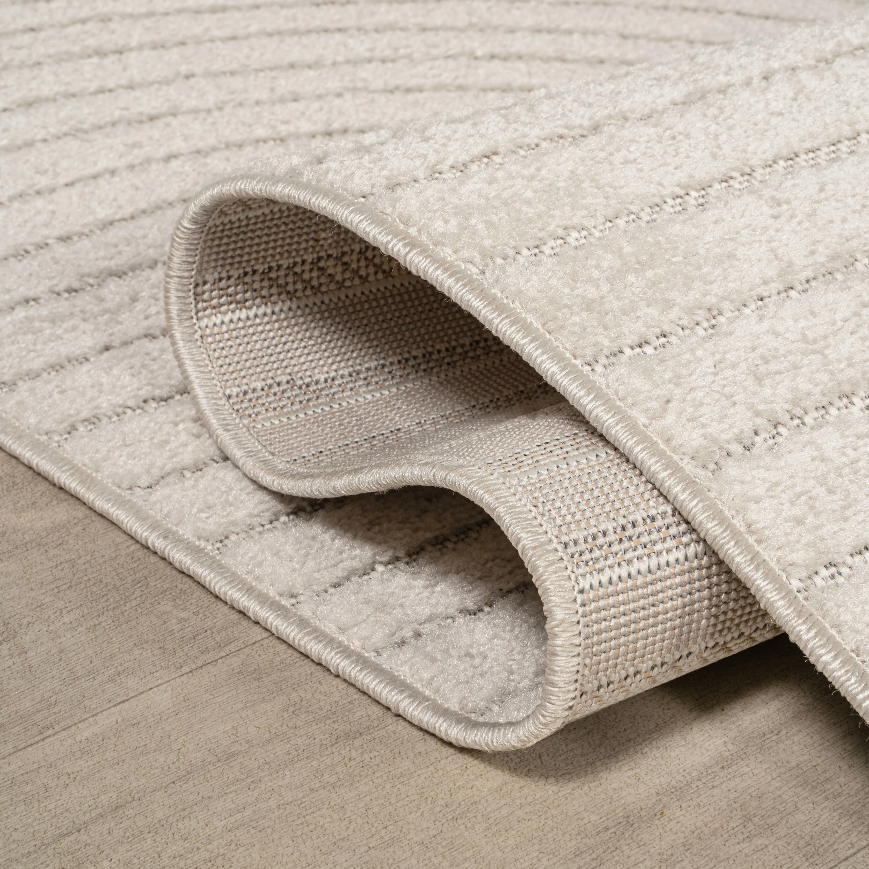 JONATHAN Y Odense Minimalist Curve Geometric Gray/Ivory Area Rug