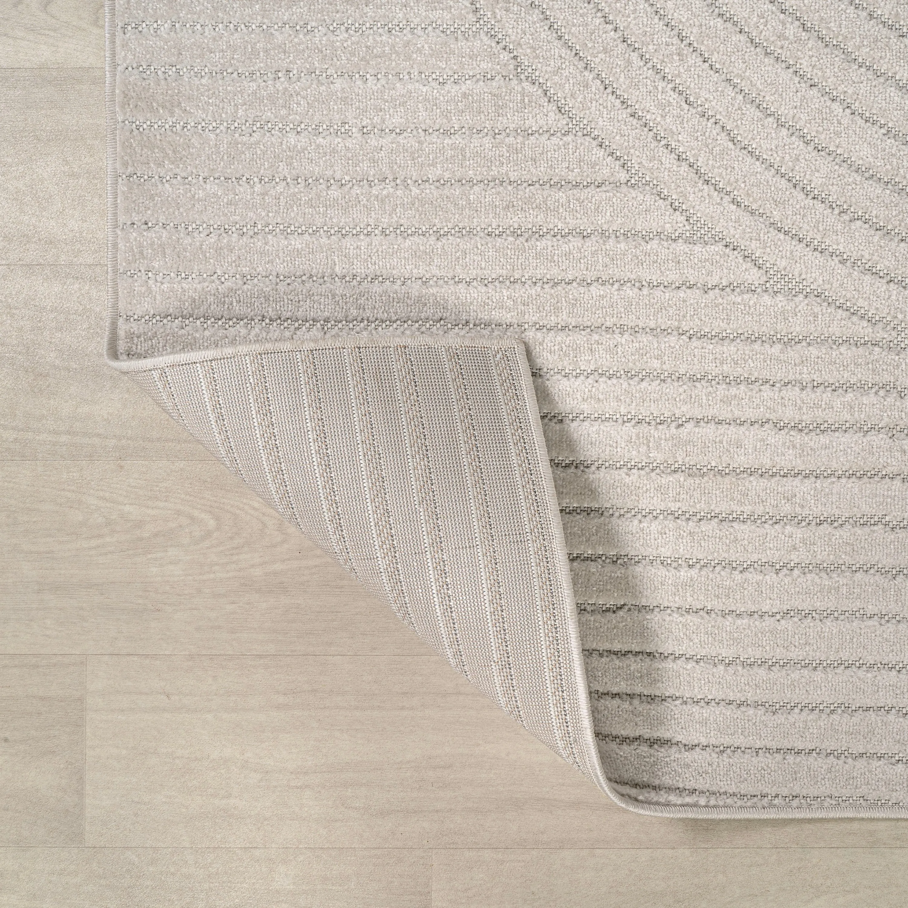 JONATHAN Y Odense Minimalist Curve Geometric Gray/Ivory Area Rug