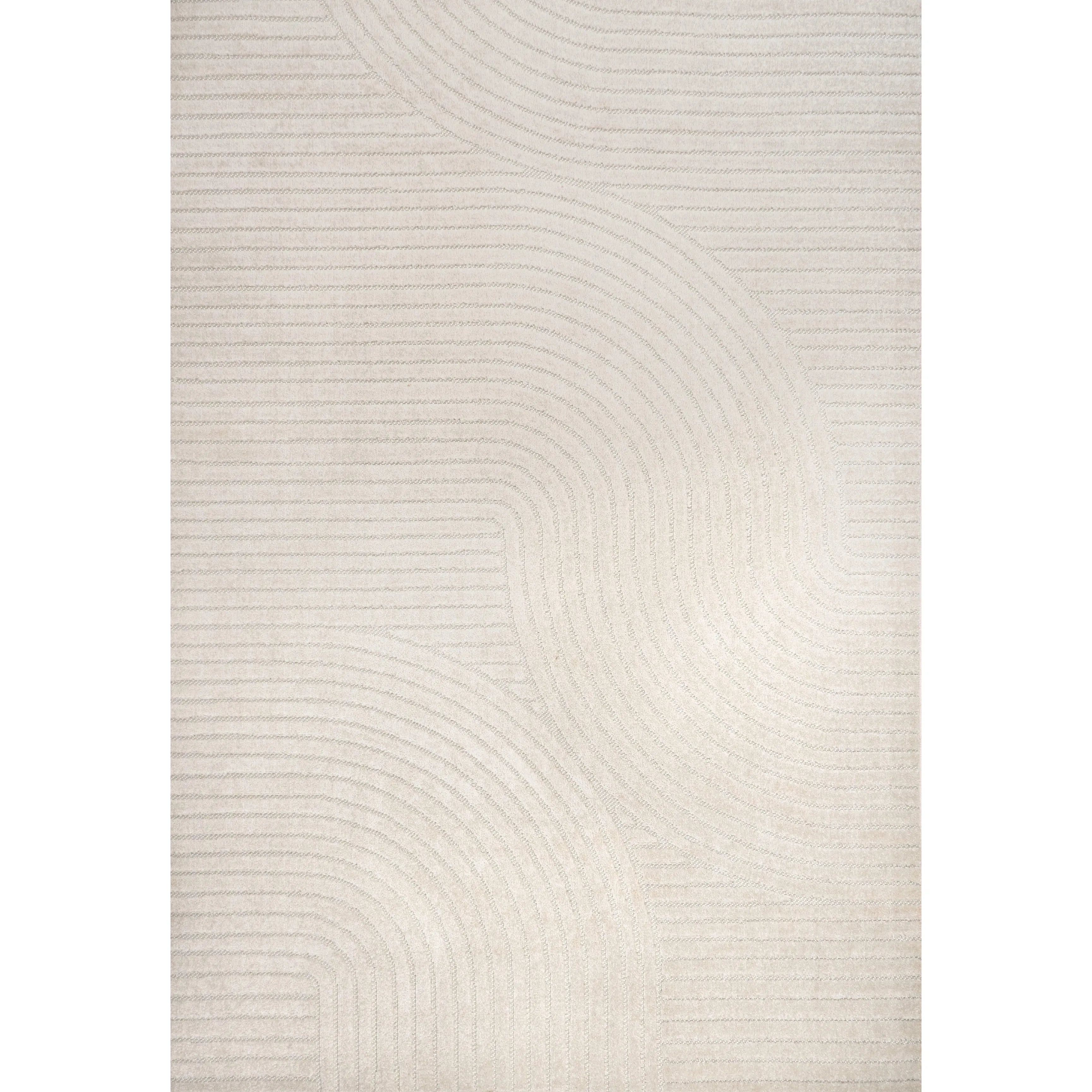 JONATHAN Y Odense Minimalist Curve Geometric Gray/Ivory Area Rug