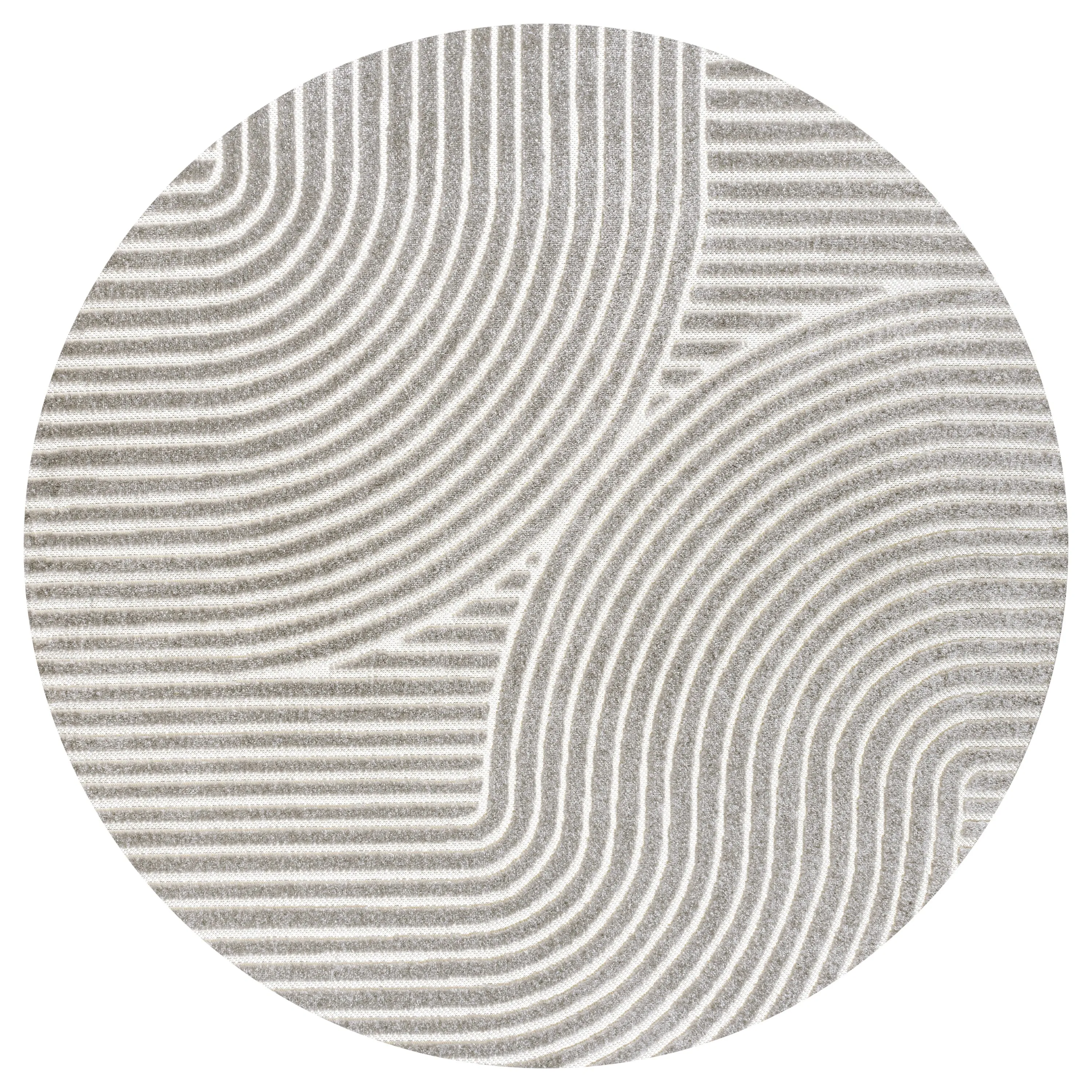 JONATHAN Y Odense Minimalist Curve Geometric Gray/Ivory Area Rug