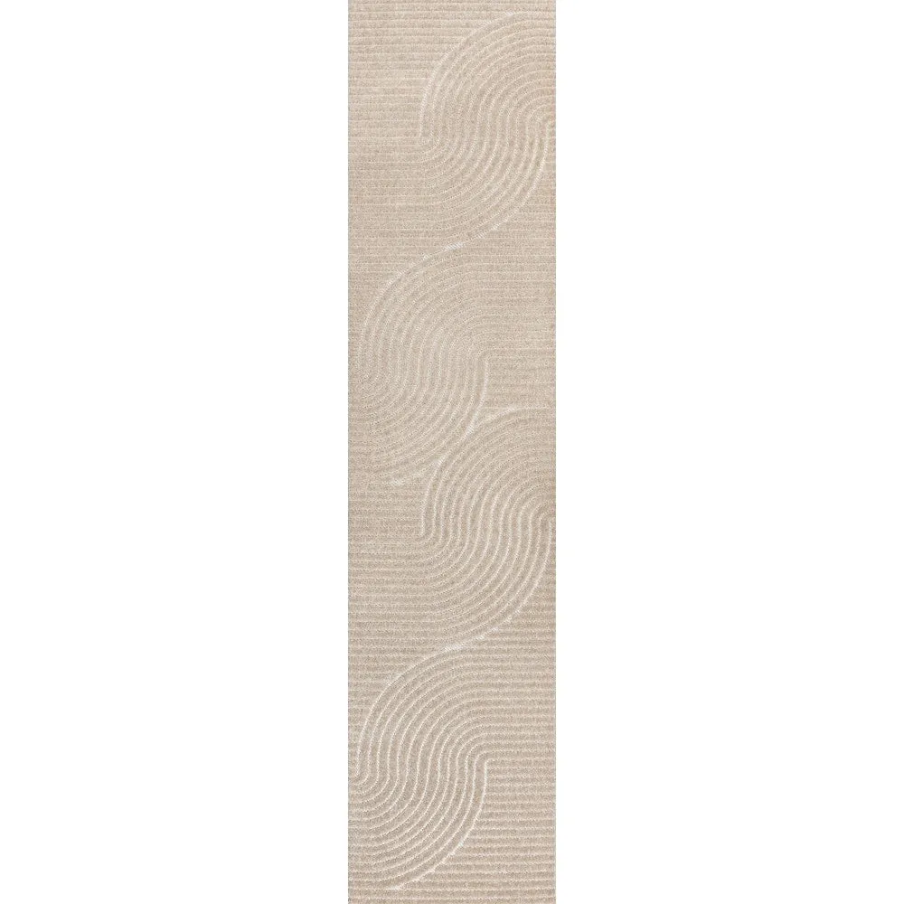 JONATHAN Y Odense Minimalist Curve Geometric Gray/Ivory Area Rug