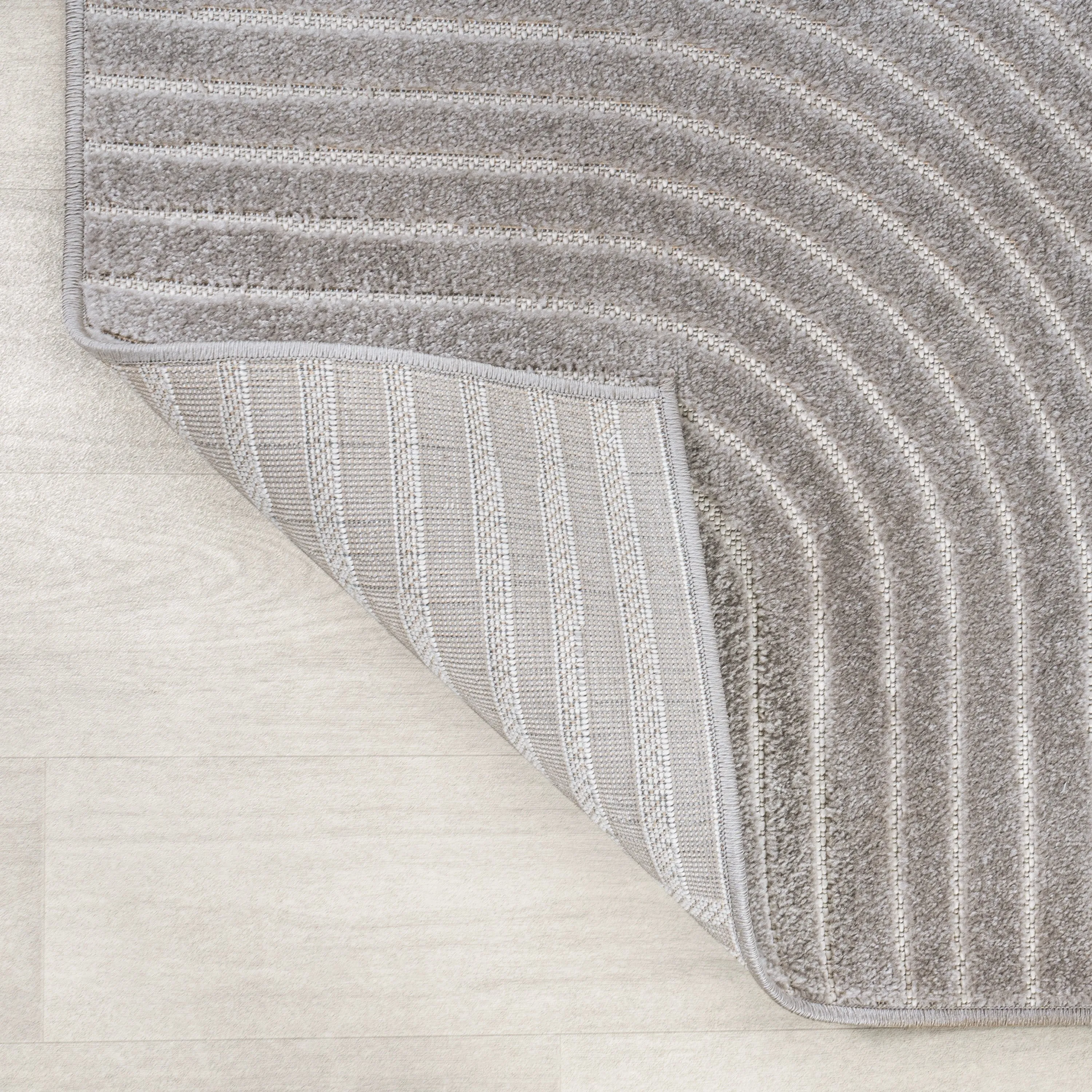 JONATHAN Y Odense Minimalist Curve Geometric Gray/Ivory Area Rug
