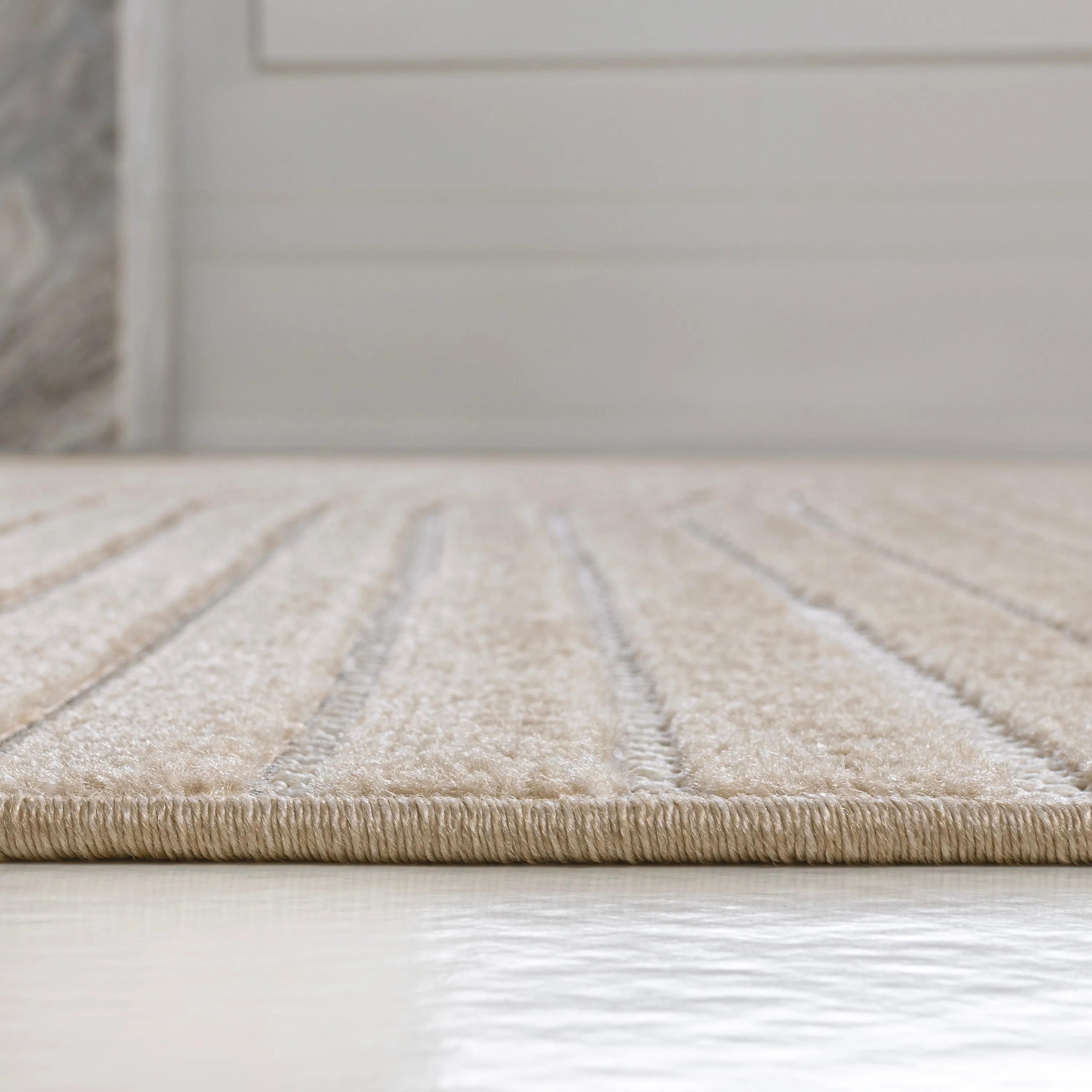 JONATHAN Y Odense Minimalist Curve Geometric Gray/Ivory Area Rug