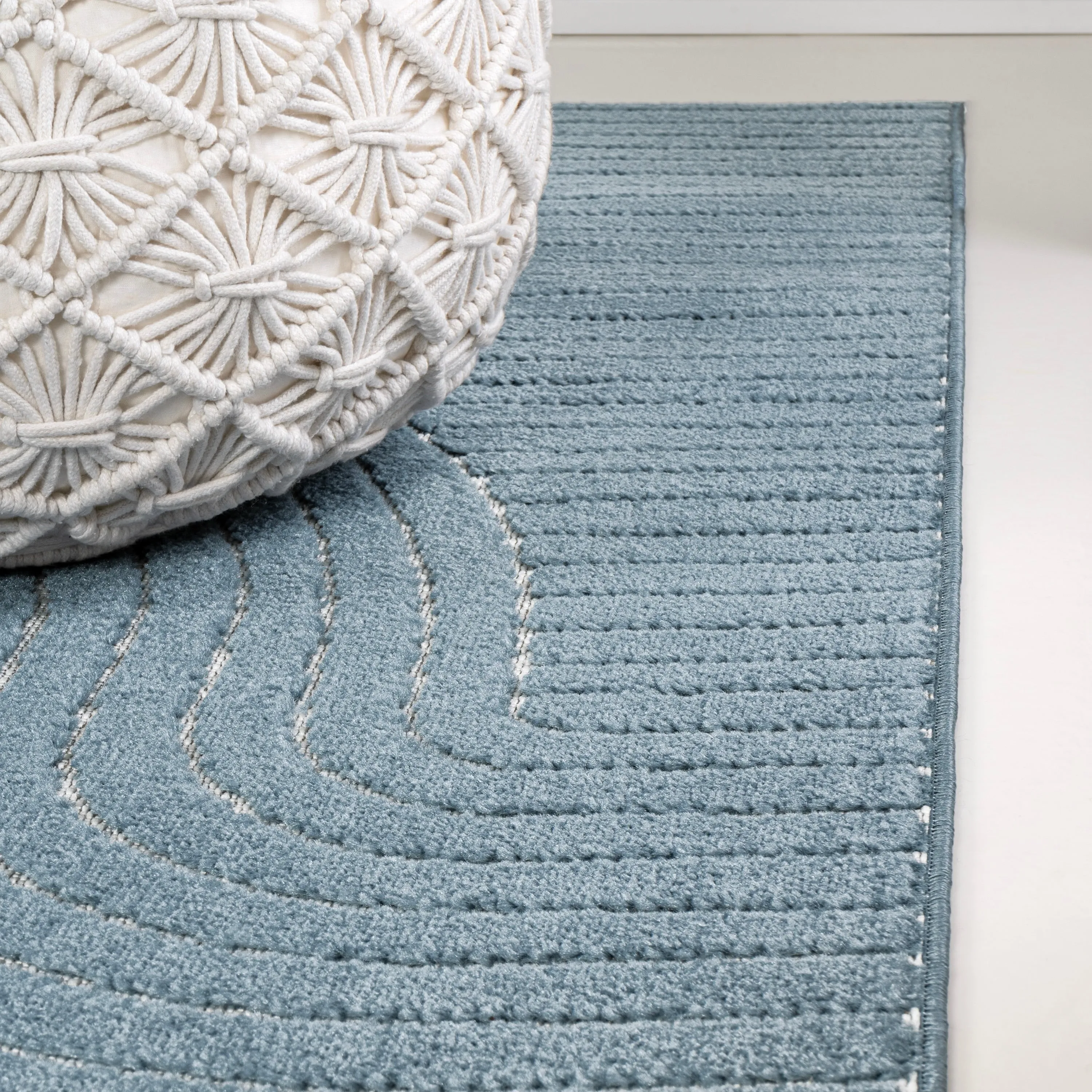 JONATHAN Y Odense Minimalist Curve Geometric Gray/Ivory Area Rug