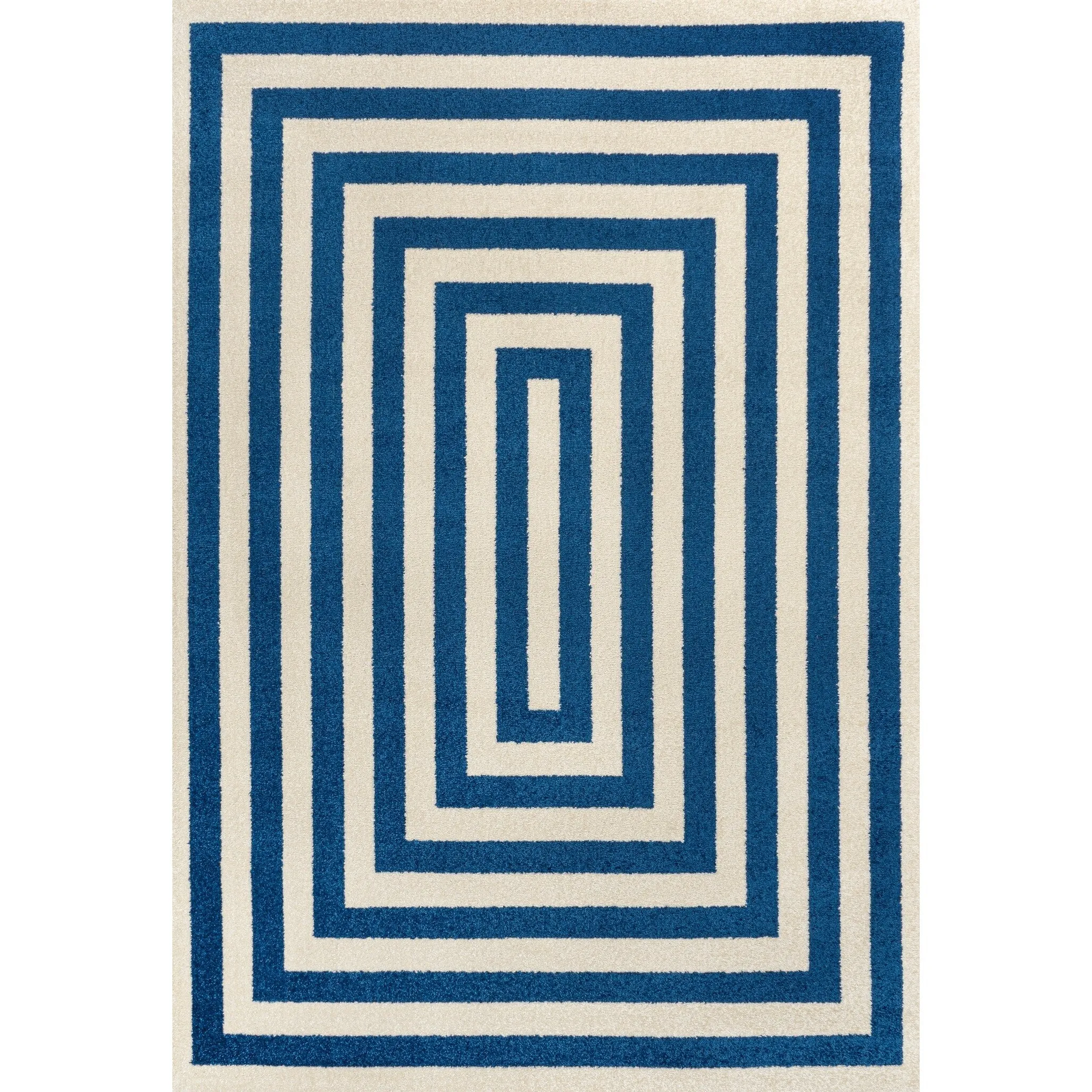 JONATHAN Y Olivier Modern Classic Mitre Stripe Brown/Ivory Rug