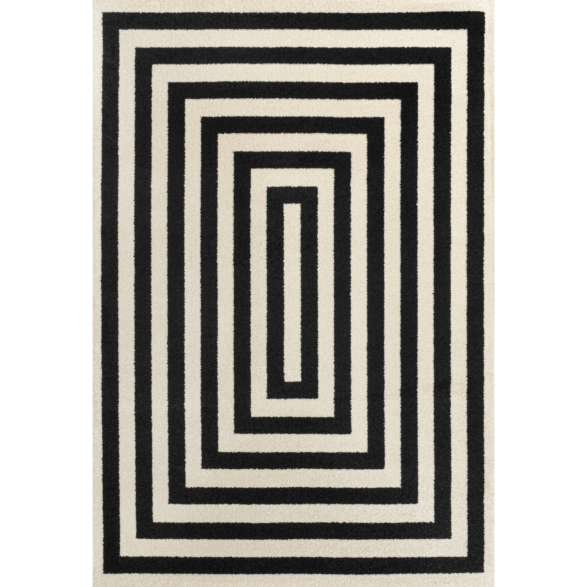 JONATHAN Y Olivier Modern Classic Mitre Stripe Brown/Ivory Rug