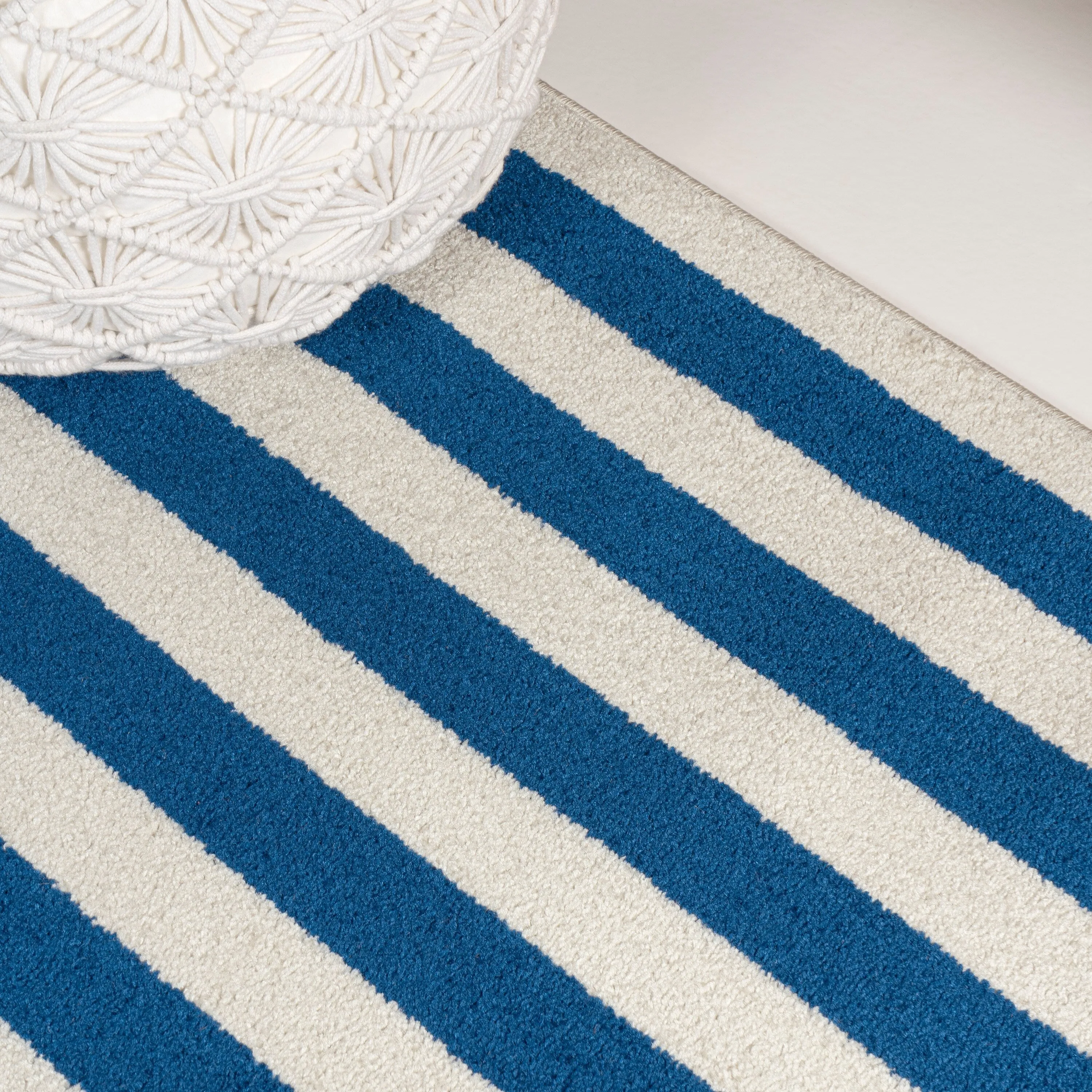 JONATHAN Y Olivier Modern Classic Mitre Stripe Brown/Ivory Rug