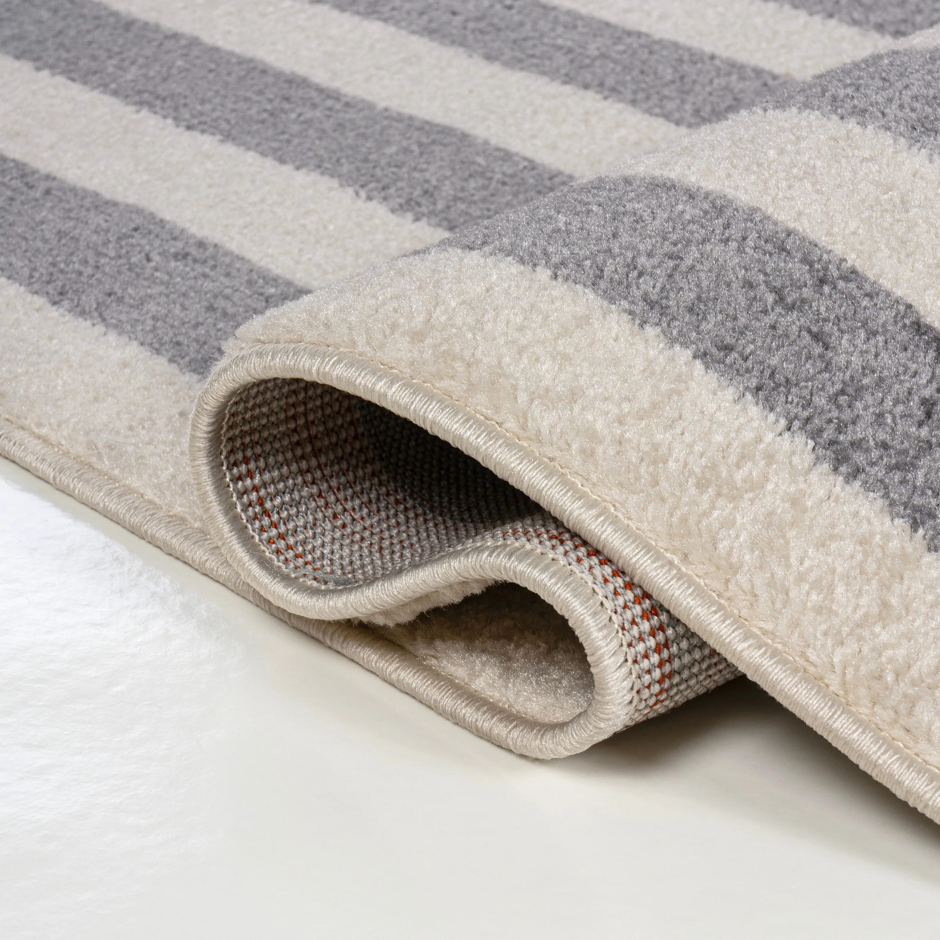 JONATHAN Y Olivier Modern Classic Mitre Stripe Brown/Ivory Rug