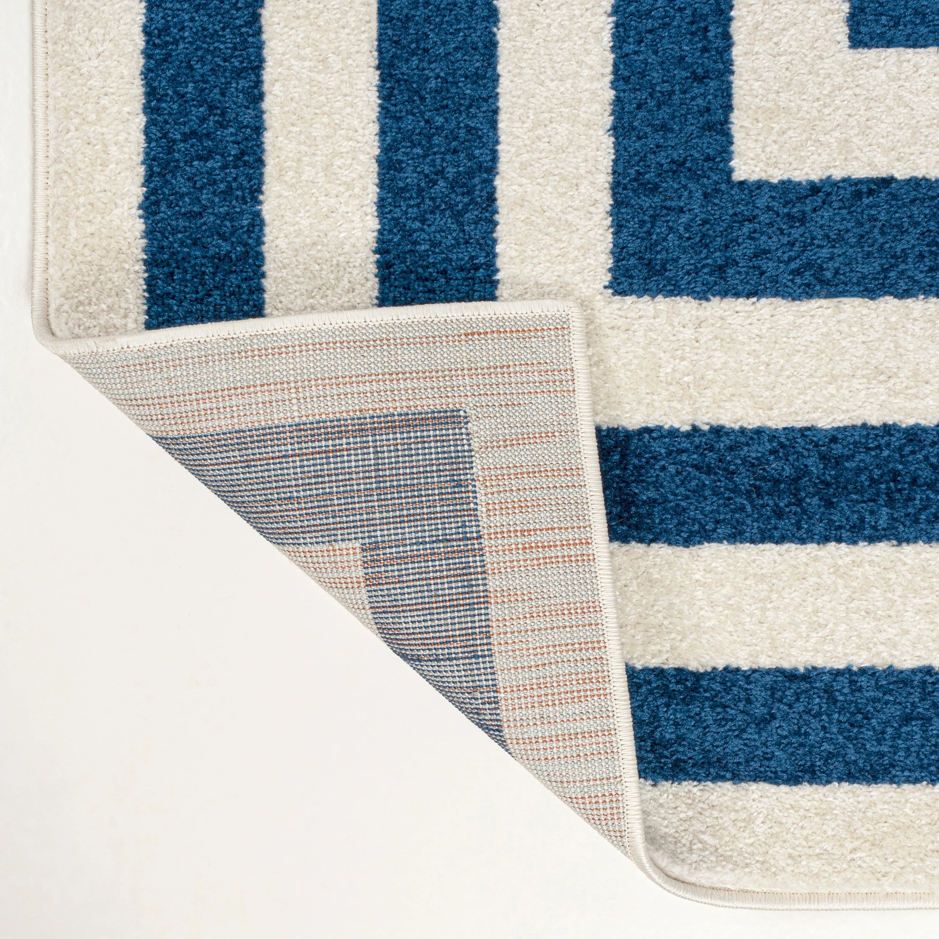 JONATHAN Y Olivier Modern Classic Mitre Stripe Brown/Ivory Rug