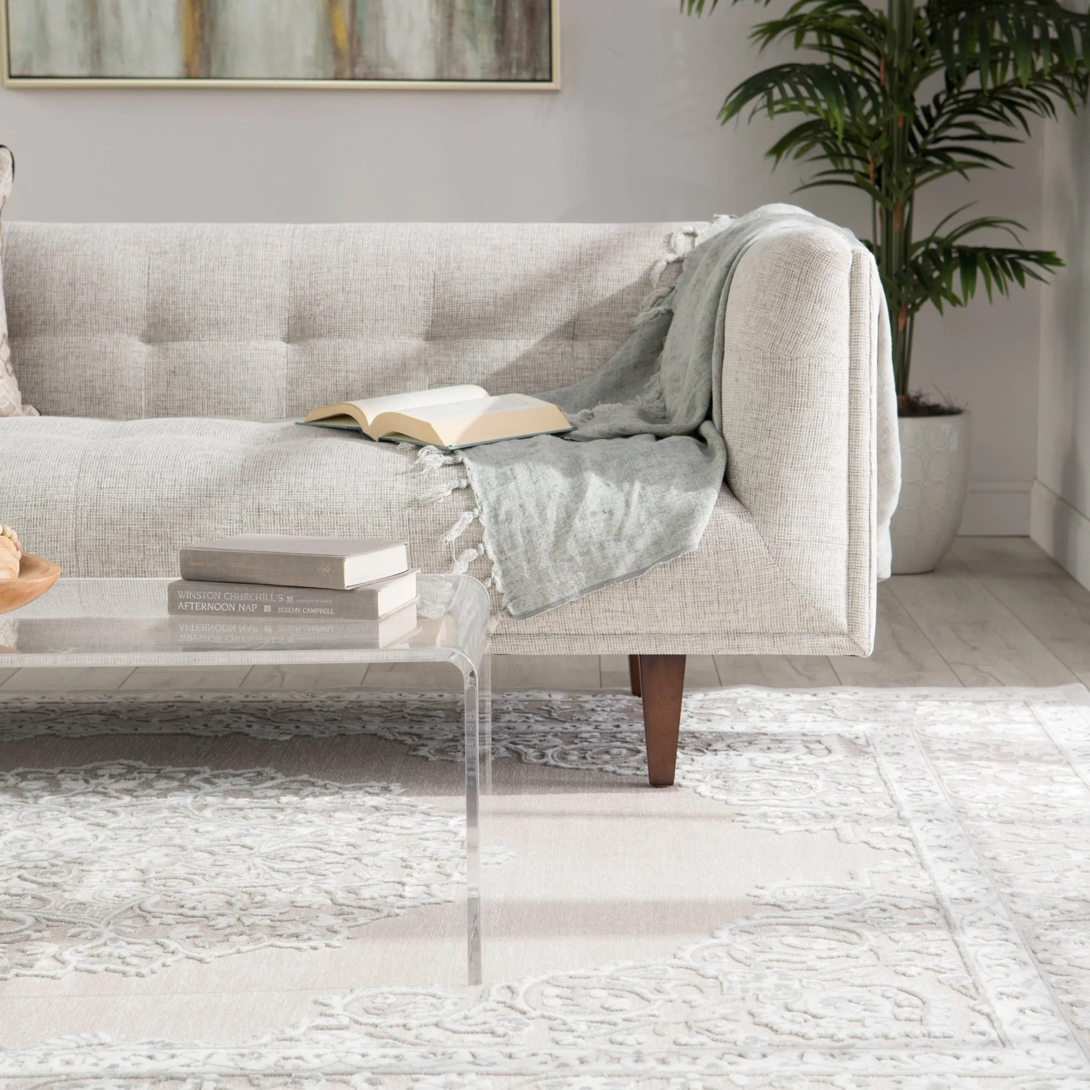 Juniper Home Fables Collection Oriental Medallion Area Rug