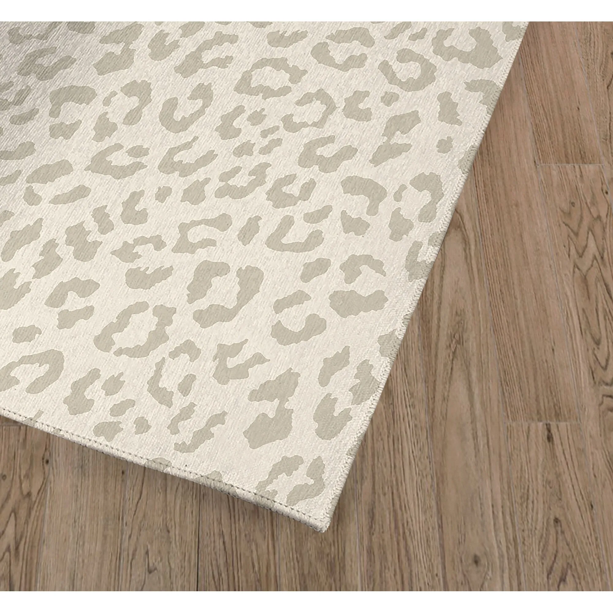 Leopard Ivory Area Rug by Marina Gutierrez