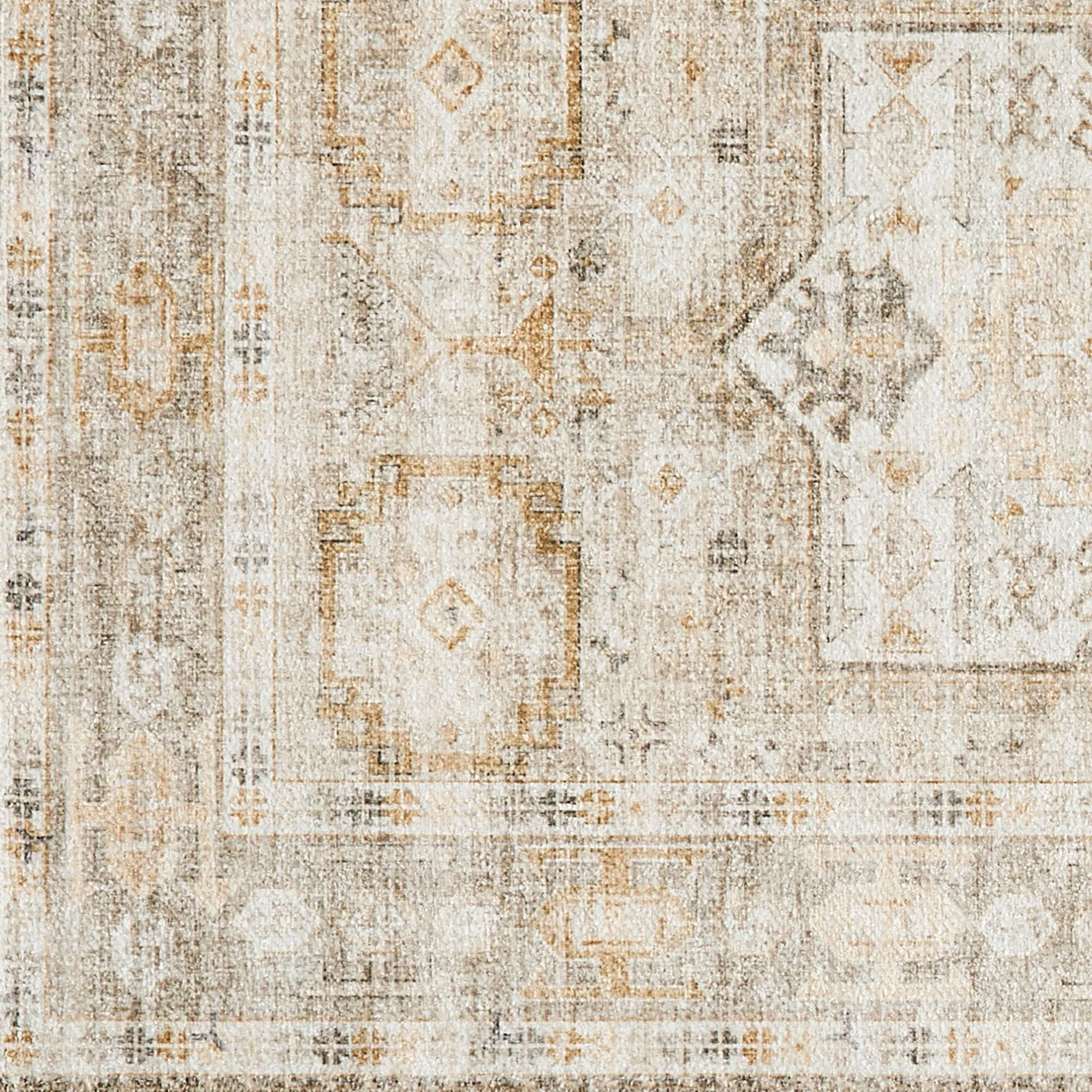Linery & Co. Machine Washable Slip Resistant Vintage Patterned Accent Rugs
