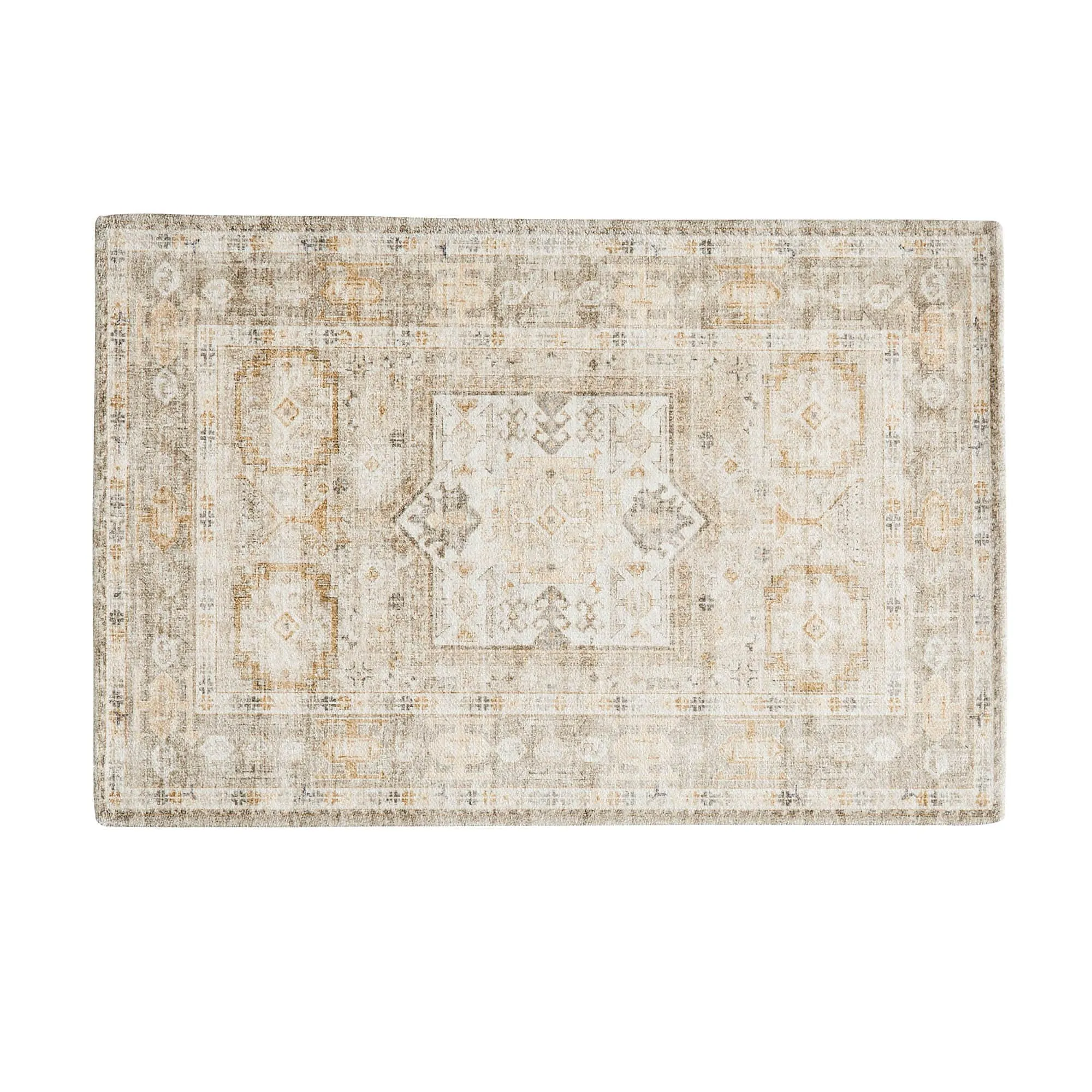 Linery & Co. Machine Washable Slip Resistant Vintage Patterned Accent Rugs