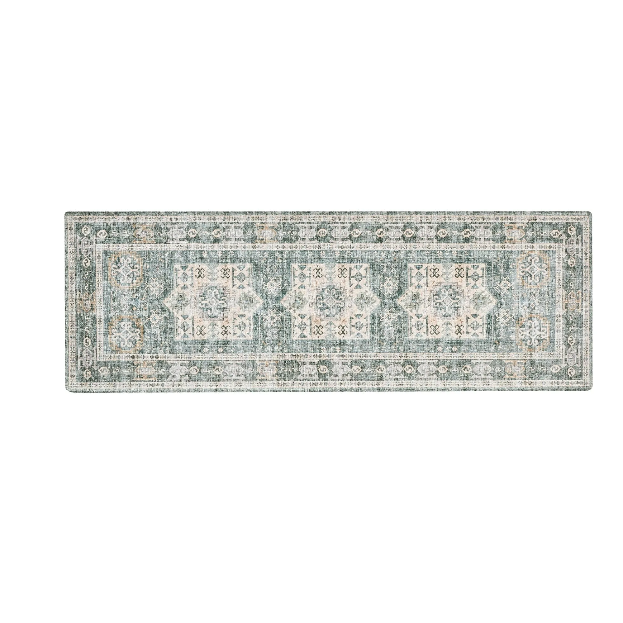 Linery & Co. Machine Washable Slip Resistant Vintage Patterned Accent Rugs