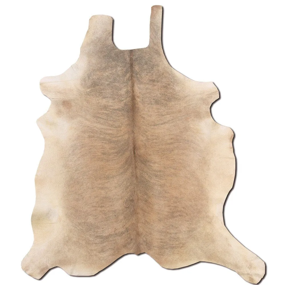 Linon Cowhide Light Brindle Full Skin Rug (5' x 8') - 5 x 6.6