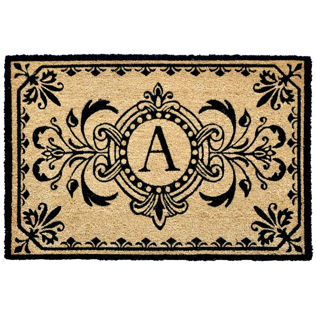Liora Manne Dwell Vine Outdoor Mat Black