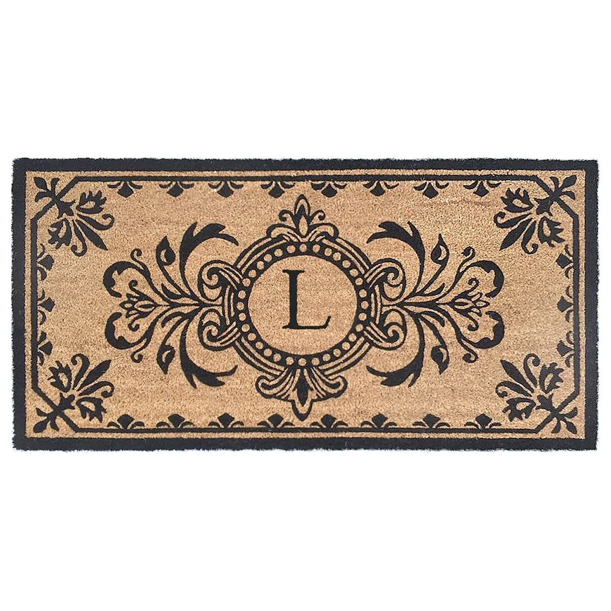 Liora Manne Dwell Vine Outdoor Mat Black