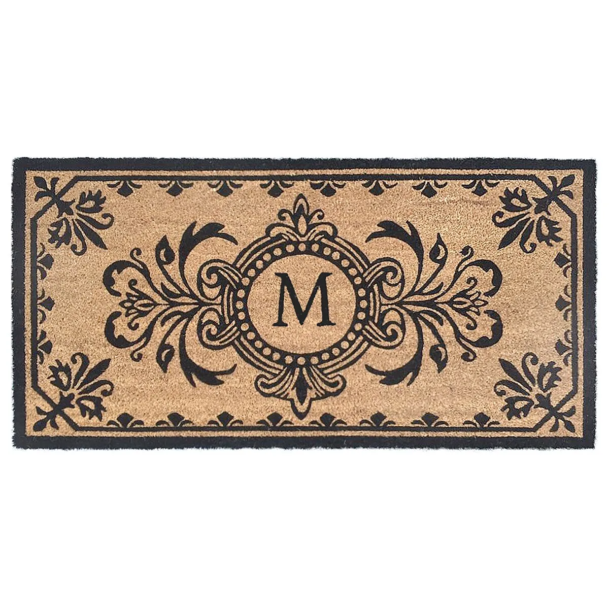 Liora Manne Dwell Vine Outdoor Mat Black