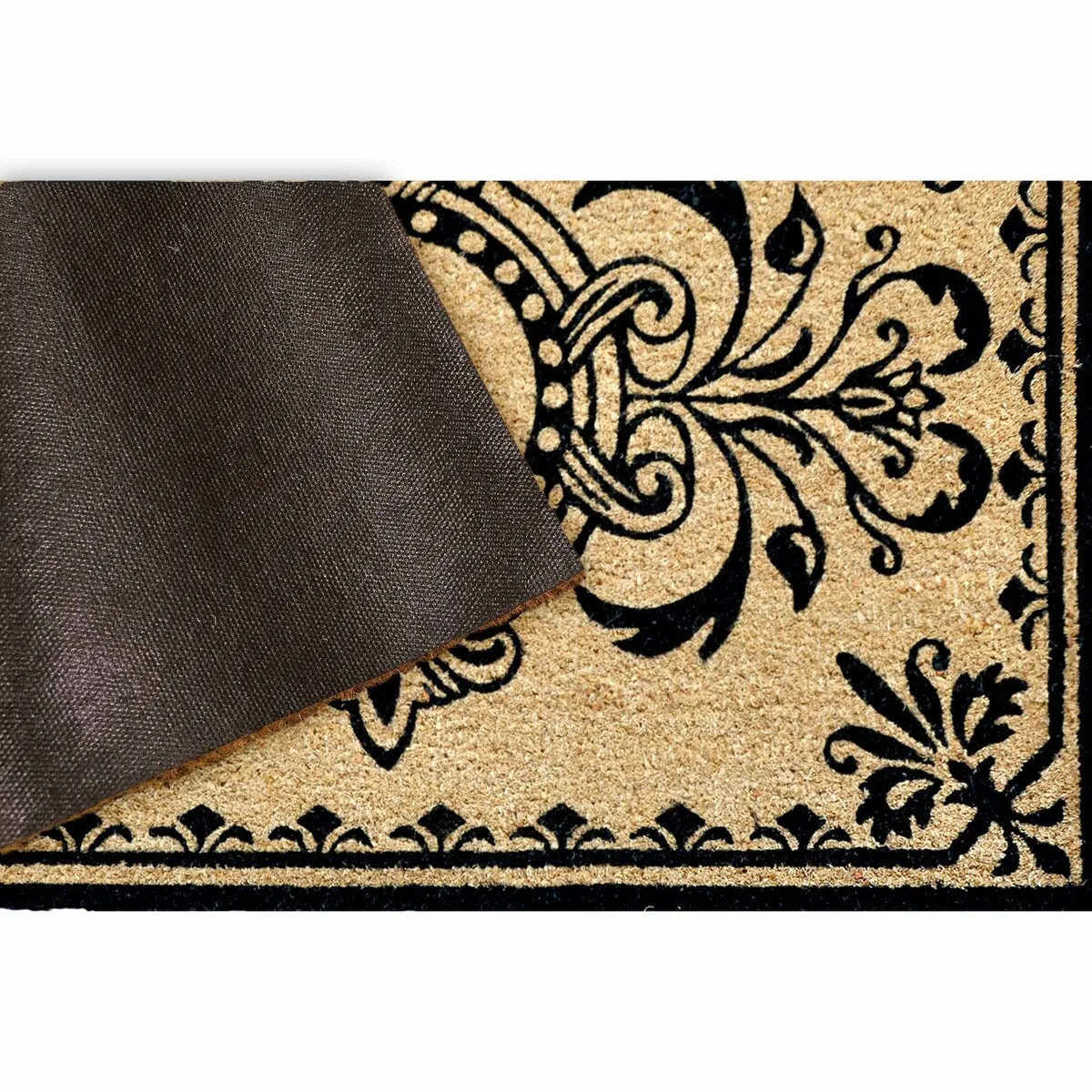 Liora Manne Dwell Vine Outdoor Mat Black