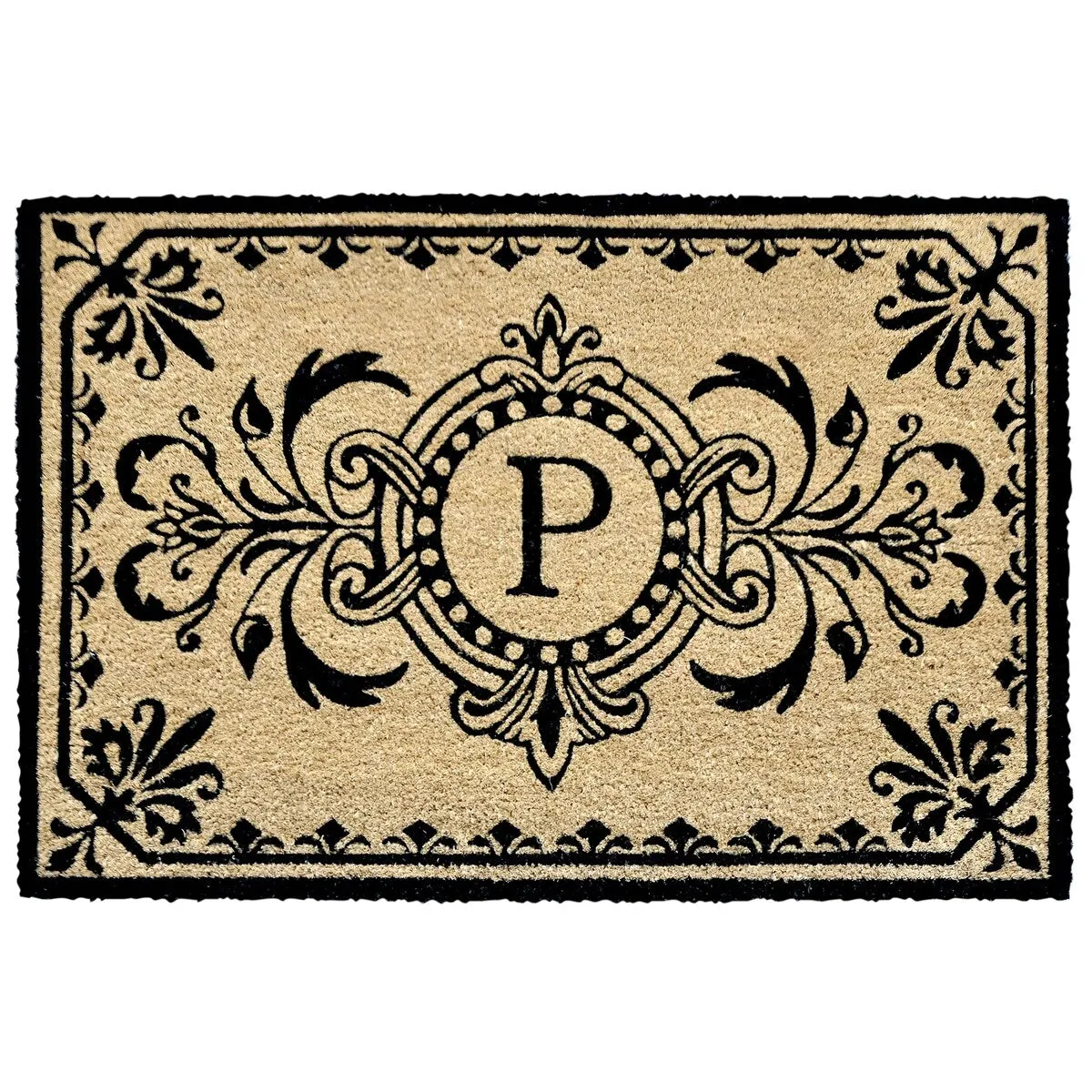 Liora Manne Dwell Vine Outdoor Mat Black