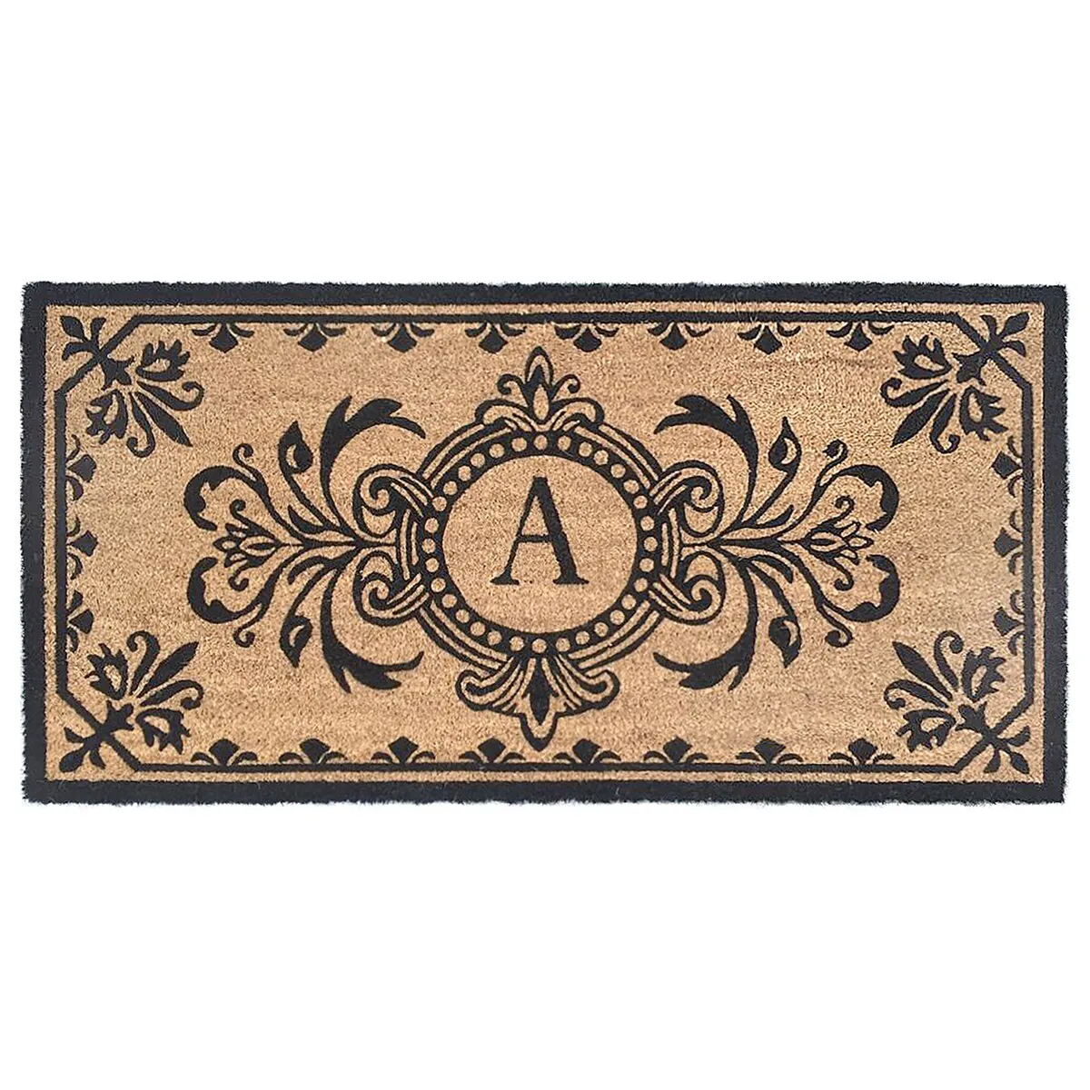Liora Manne Dwell Vine Outdoor Mat Black