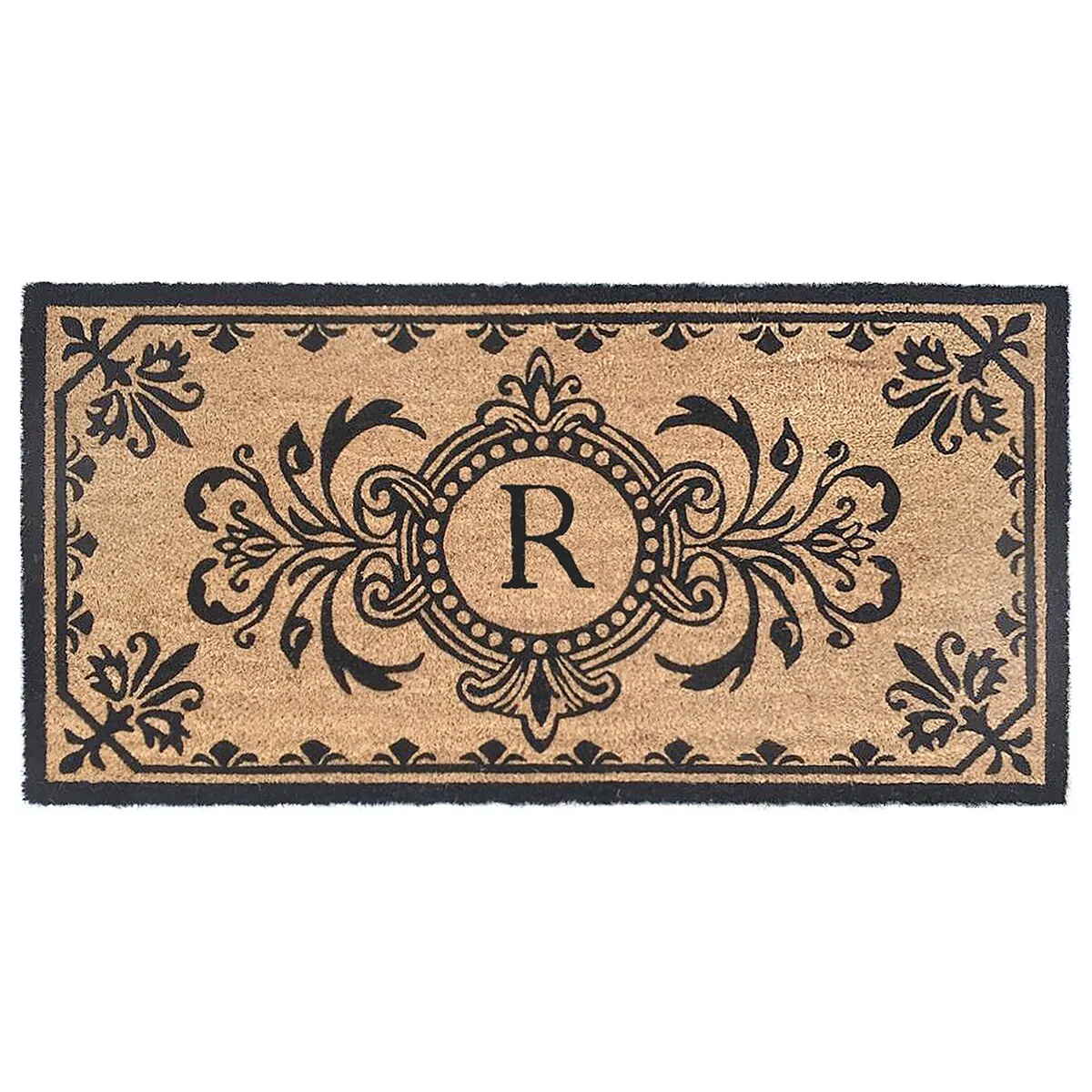 Liora Manne Dwell Vine Outdoor Mat Black