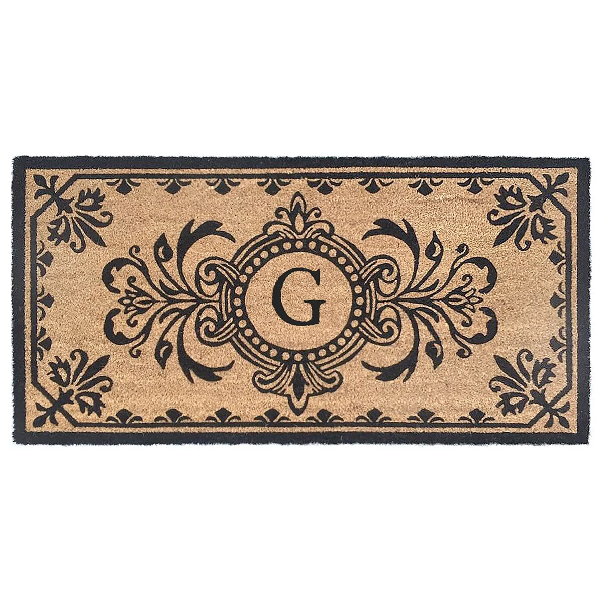 Liora Manne Dwell Vine Outdoor Mat Black