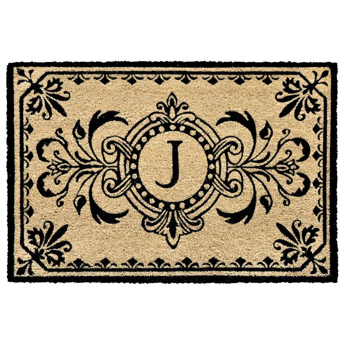 Liora Manne Dwell Vine Outdoor Mat Black